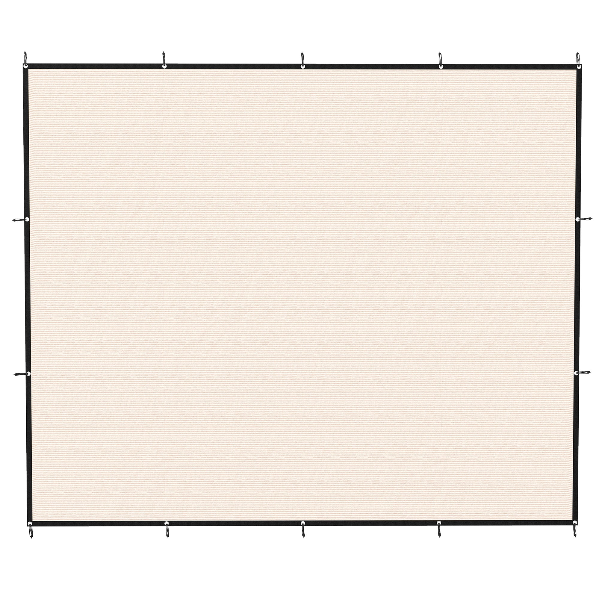 Outsunny Sun Shade Sail UV Protection Canopy with Stainless Steel Eyelets for Patio Garden 3 x 3.6 m Beige