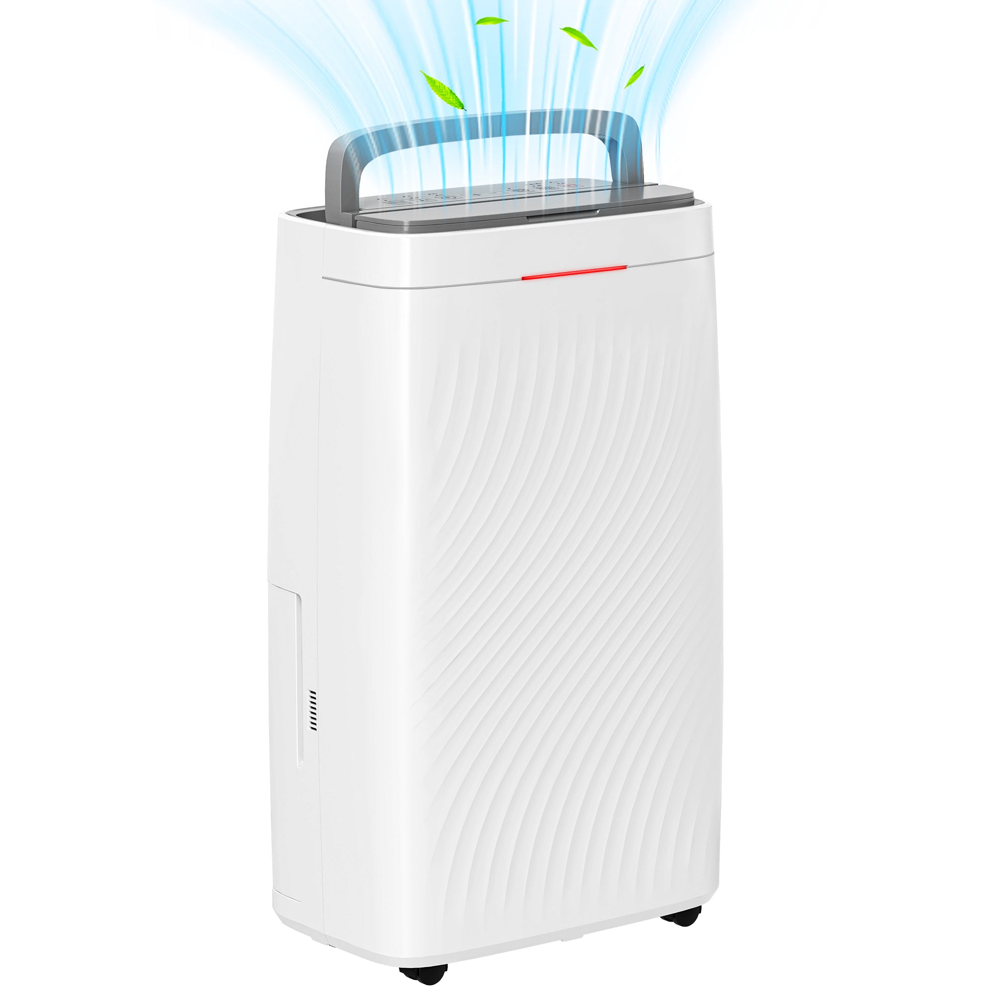 HOMCOM 16L/Day Dehumidifier with Activated Carbon Air Filter, Continuous Drainage, 5.5L Water Tank, 24H Timer, Humidity Light, Dehumidifier for Home Damp, Bedroom, Condensation, Mould, Laundry Drying - North Peak Garden Furniture