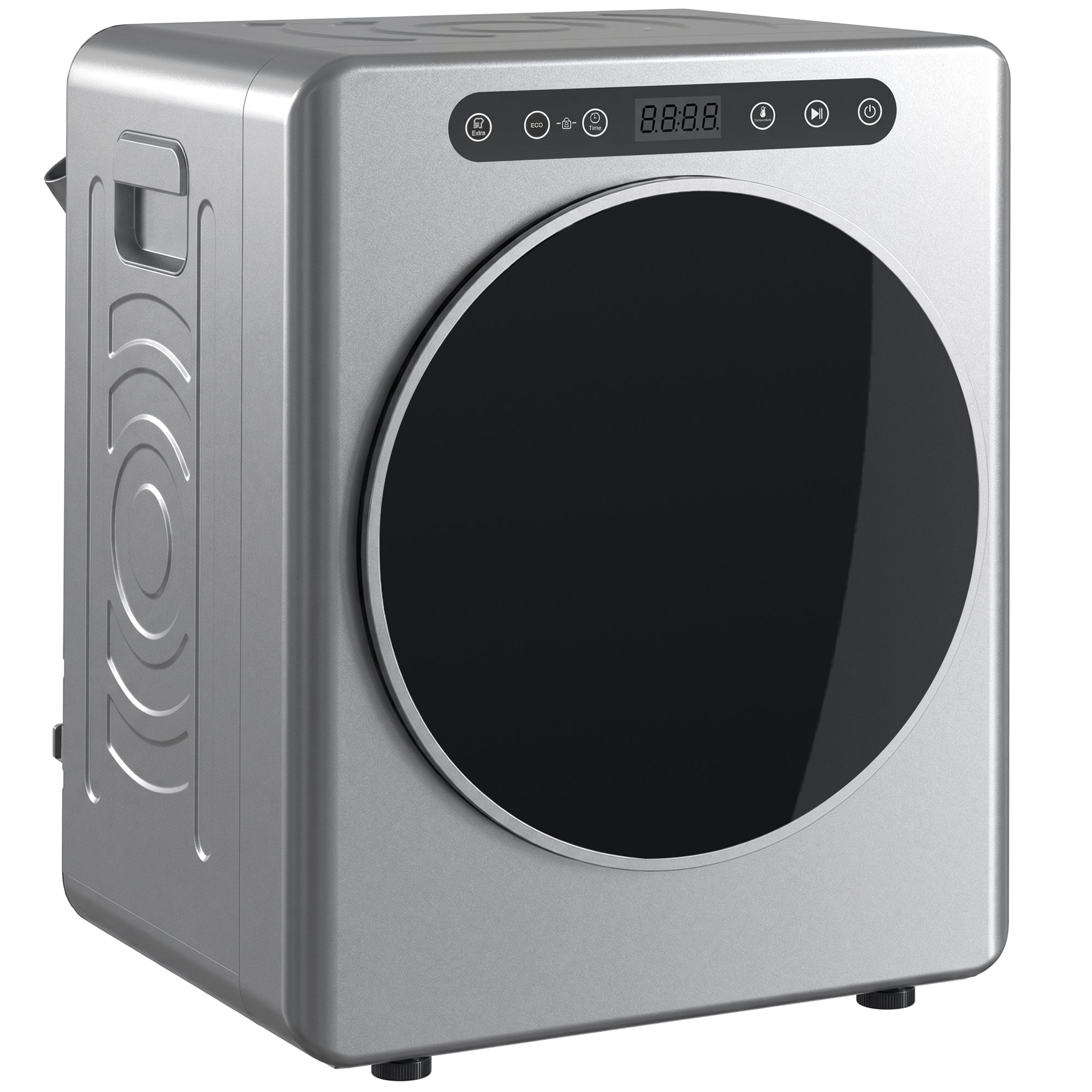HOMCOM 5 kg Compact 40-60℃  Tumble Dryer - Silver Tone