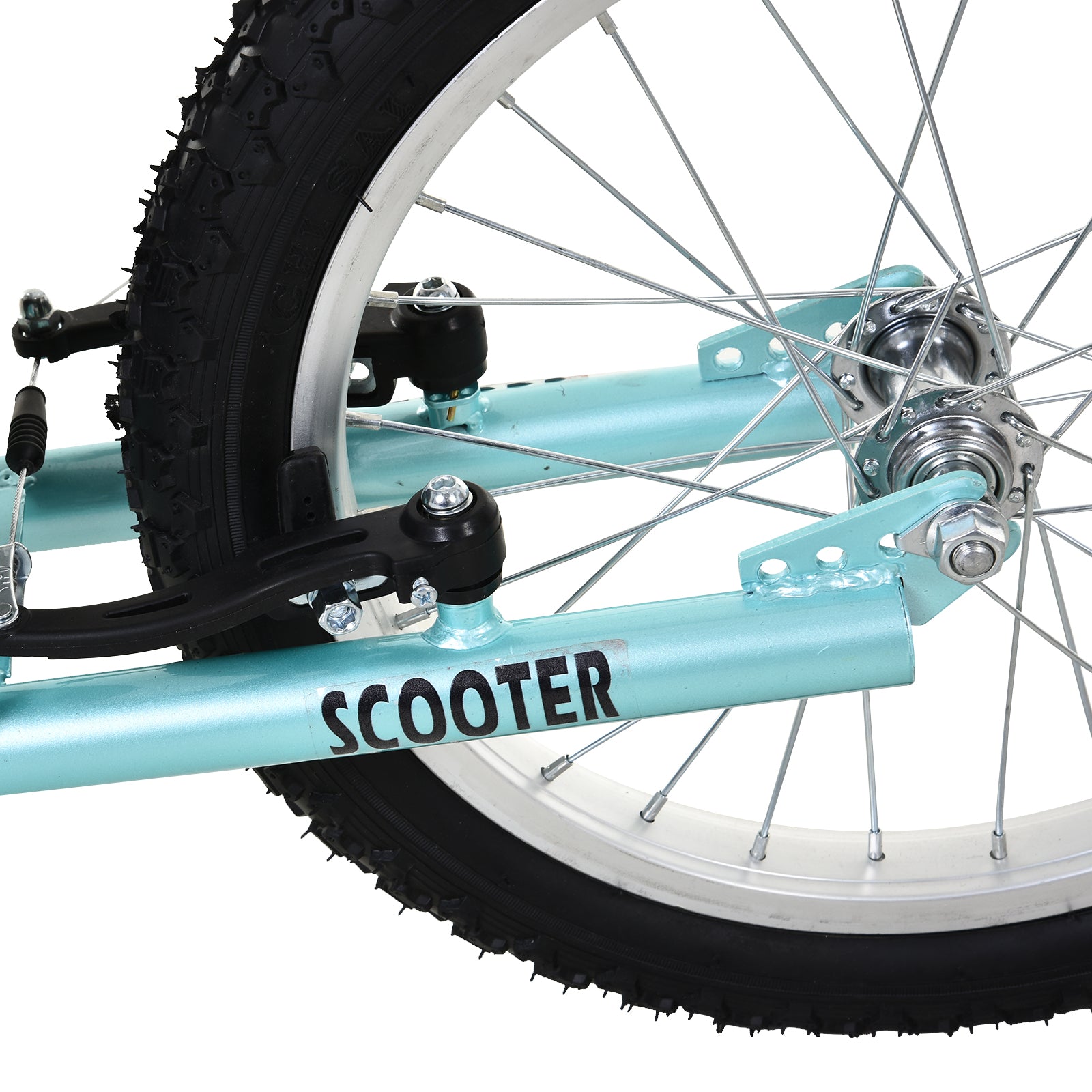 HOMCOM Kick Scooters for Kids with Adjustable Height, Anti-Slip Deck, Dual Brakes, Rubber Tyres, for Boys and Girls Aged 5+ Years Old - Blue - North Peak Garden Furniture