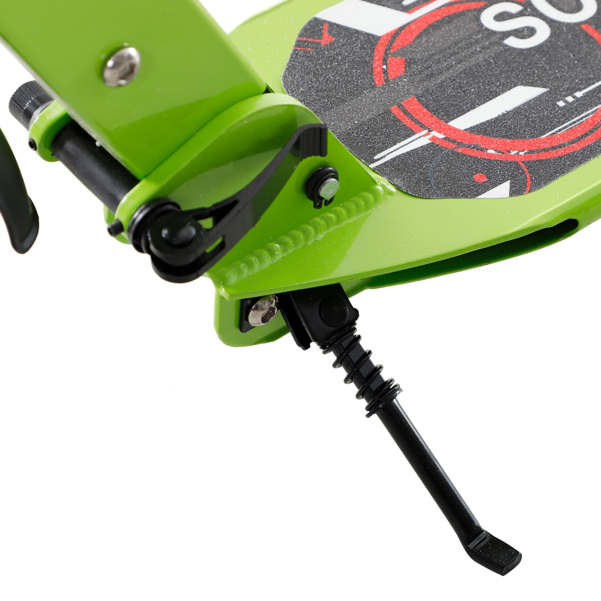 HOMCOM Kick Scooter, Folding 2 Wheel Scooter for 14+ Teens Adults, with Dual Brake System, Dual Suspension, 230mm Big Wheels, 3 Adjustable Handlebar, up to 100KG, Green - North Peak Garden Furniture