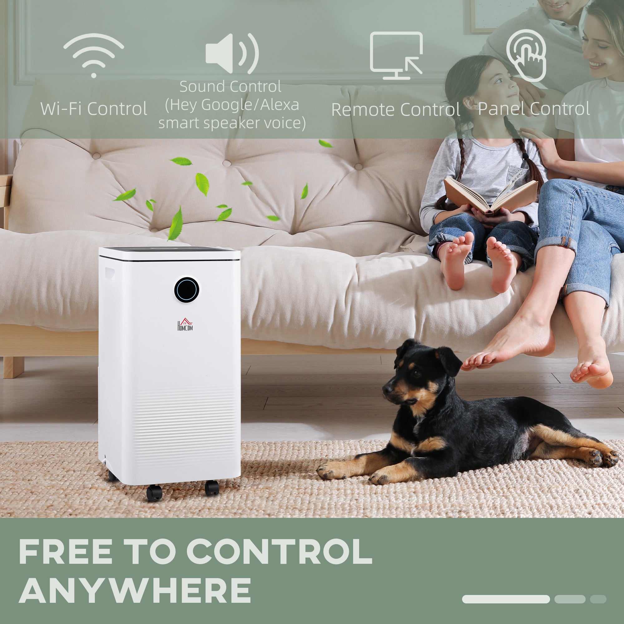 HOMCOM 10L/Day Dehumidifier with 2.5L Water Tank, Digital Display, Intelligent & Sleep Mode, 24H Timer, Laundry Clothes Drying, for Home and Large Room Basement - North Peak Garden Furniture