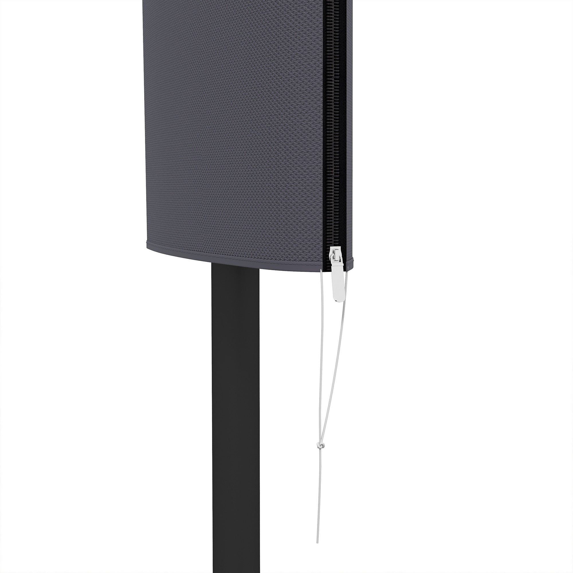 Outsunny Outdoor Cantilever Umbrella Cover Parasol with Rod, Zipper, Dark Grey - North Peak Garden Furniture