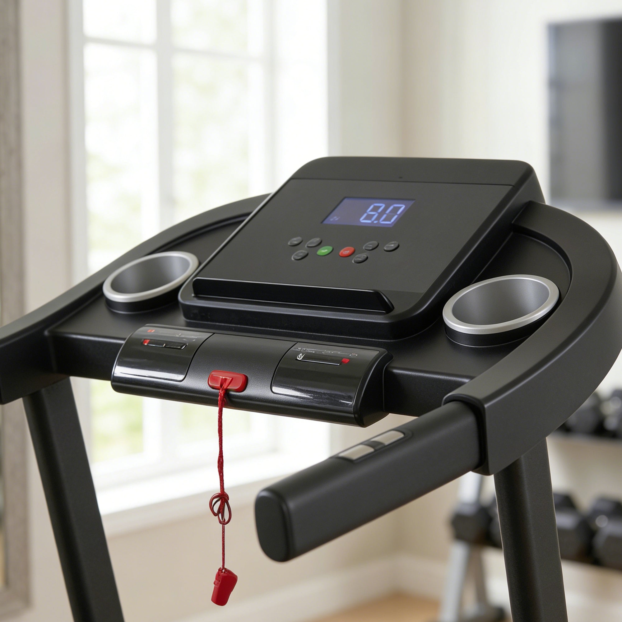 HOMCOM Treadmill Electric Motorised Running Machine w/ LED Display