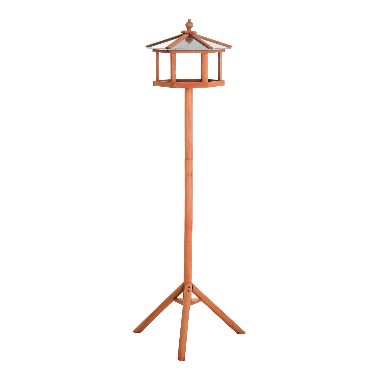 PawHut Wooden Bird Table for the garden Feeding Station, 153Hcm - North Peak Garden Furniture