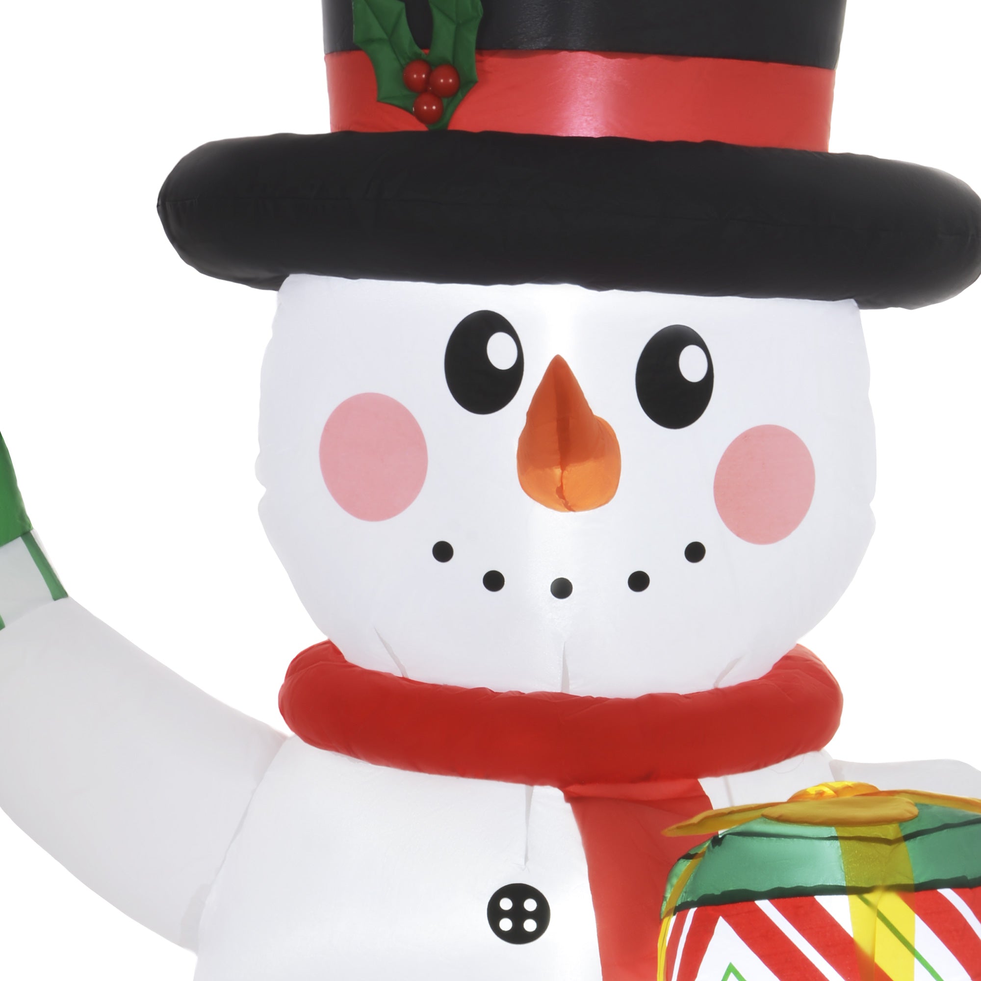 Outsunny 6ft Inflatable Christmas Snowman, with Accessories - North Peak Garden Furniture
