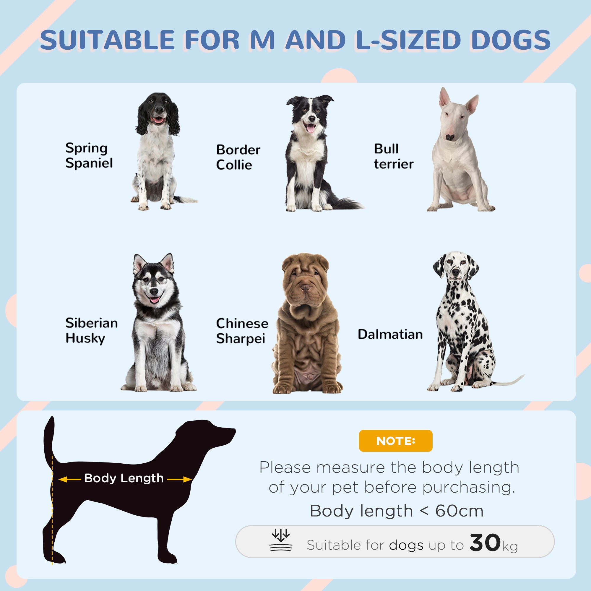 PawHut Plastic Dog Kennel with Windows, for Garden Patio, Medium and Large Dogs, 101 x 88 x 99cm - Blue - North Peak Garden Furniture