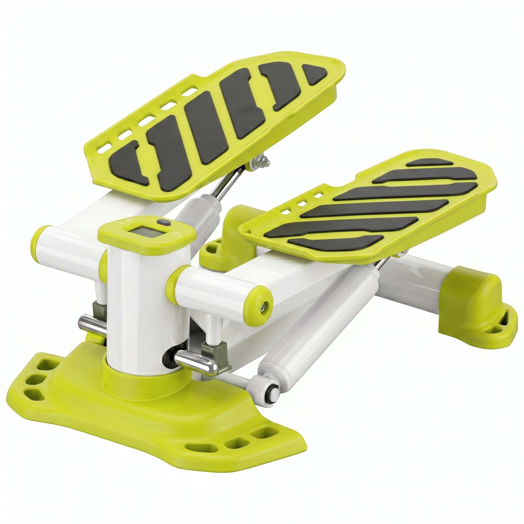 HOMCOM Portable Mini Stepper, Steppers for Exercise Workout with LCD Display for Home Gym Office, Yellow
