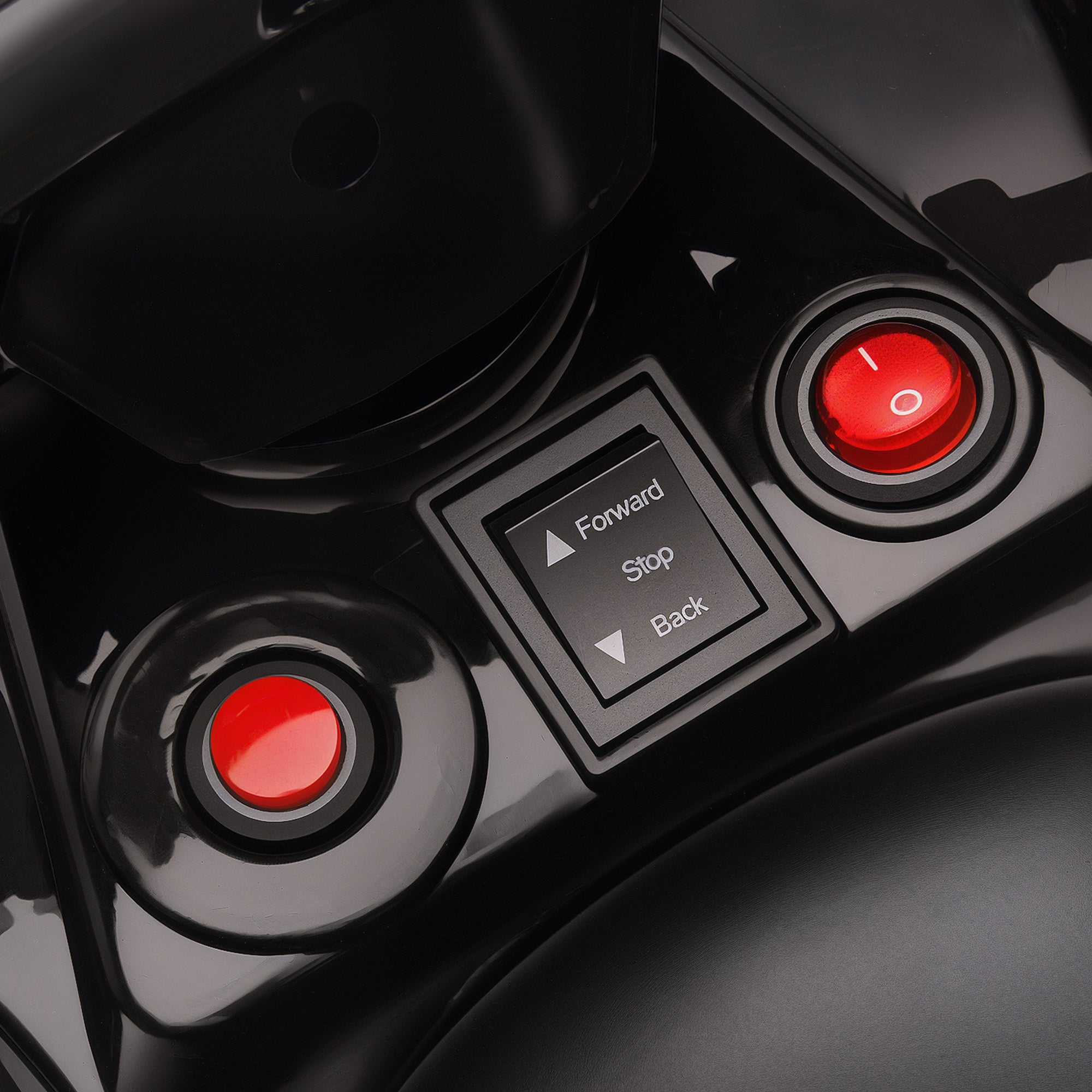 AIYAPLAY 6V Kids ATV, 4 Wheeler Electric Ride on Car with Music and LED Headlights, for Ages 3-6 Years Boys and Girls, Red