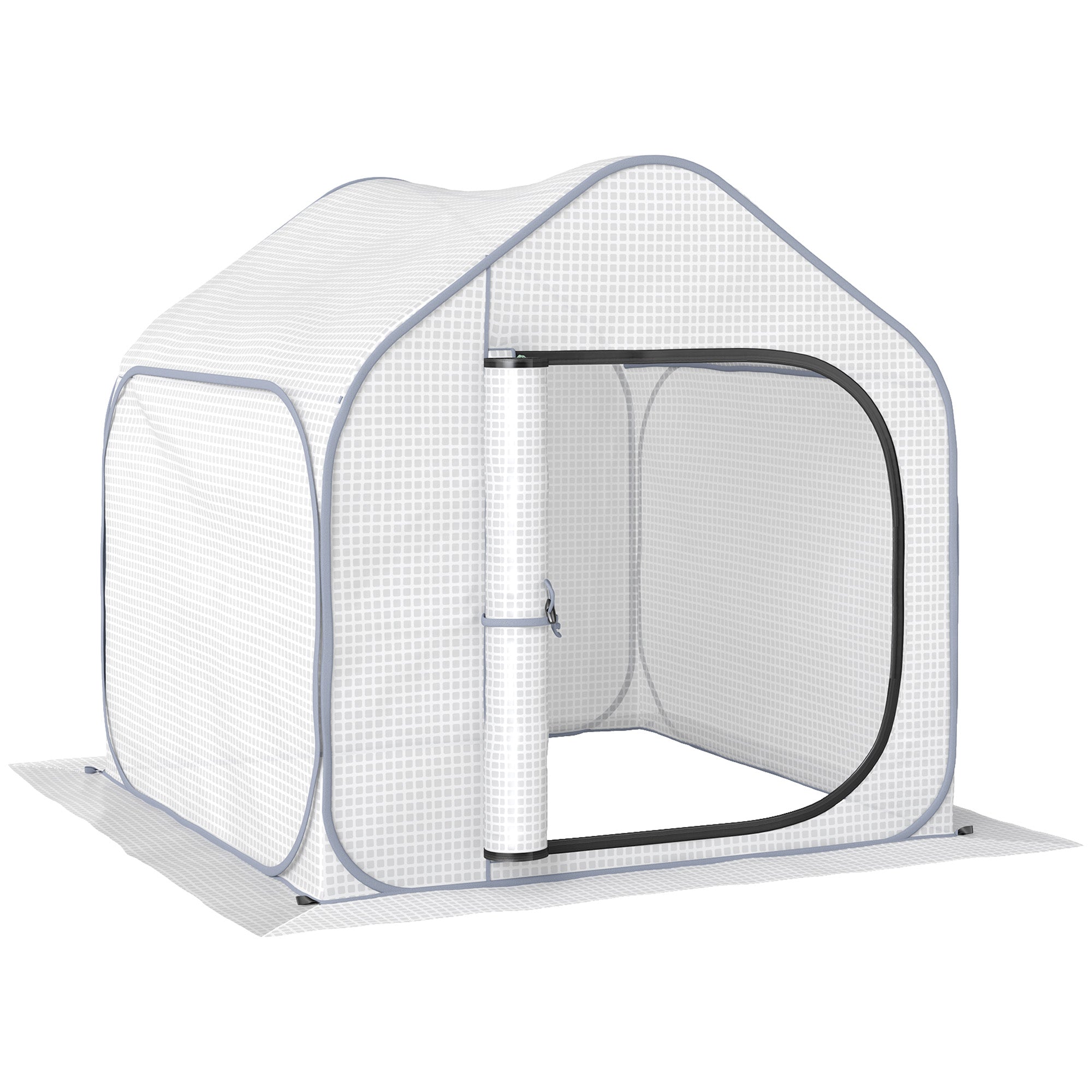 Outsunny 150 x 148cm Pop-Up Greenhouse - White