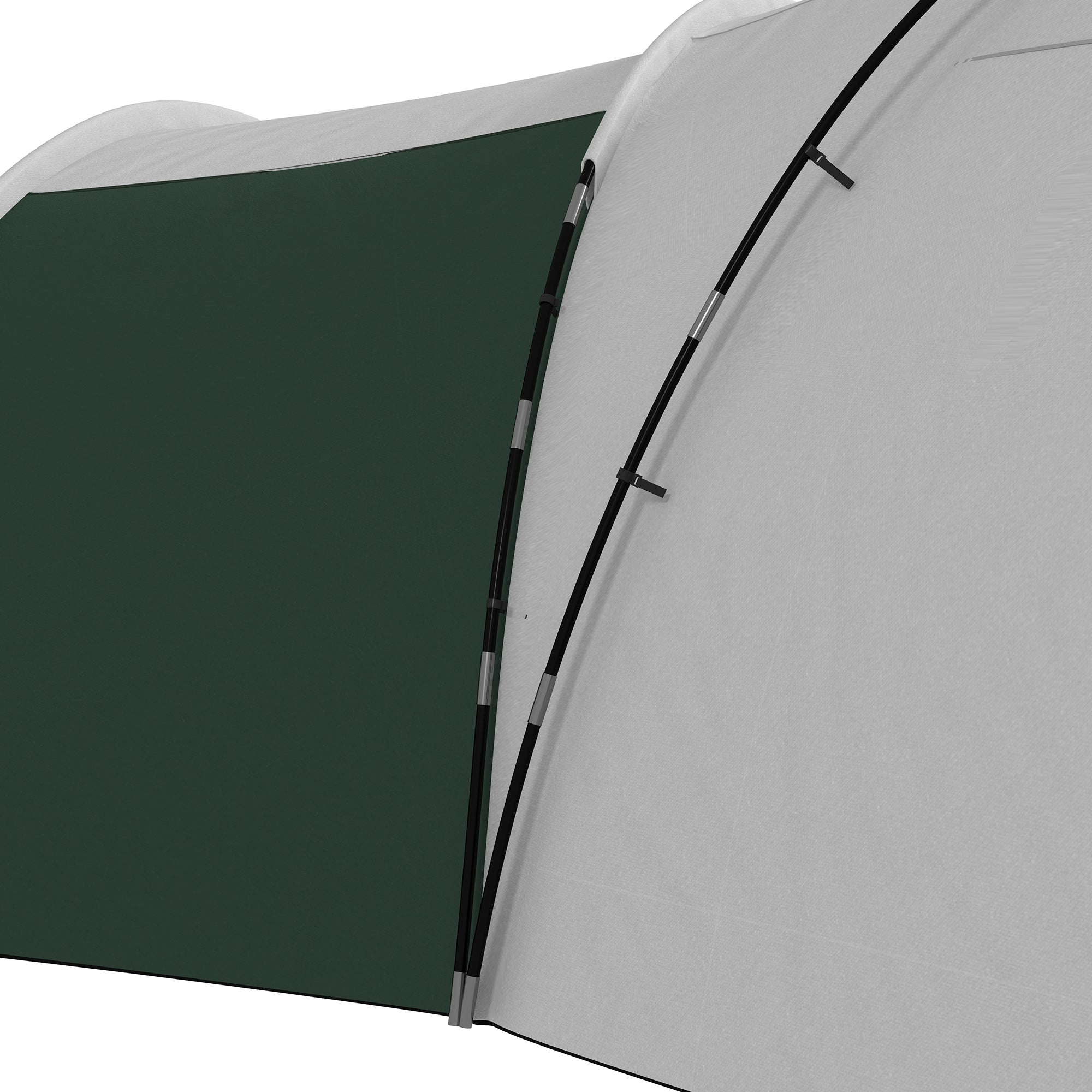 Outsunny 6-9 Man Tent with Bedrooms and Living Room, Accessories Included