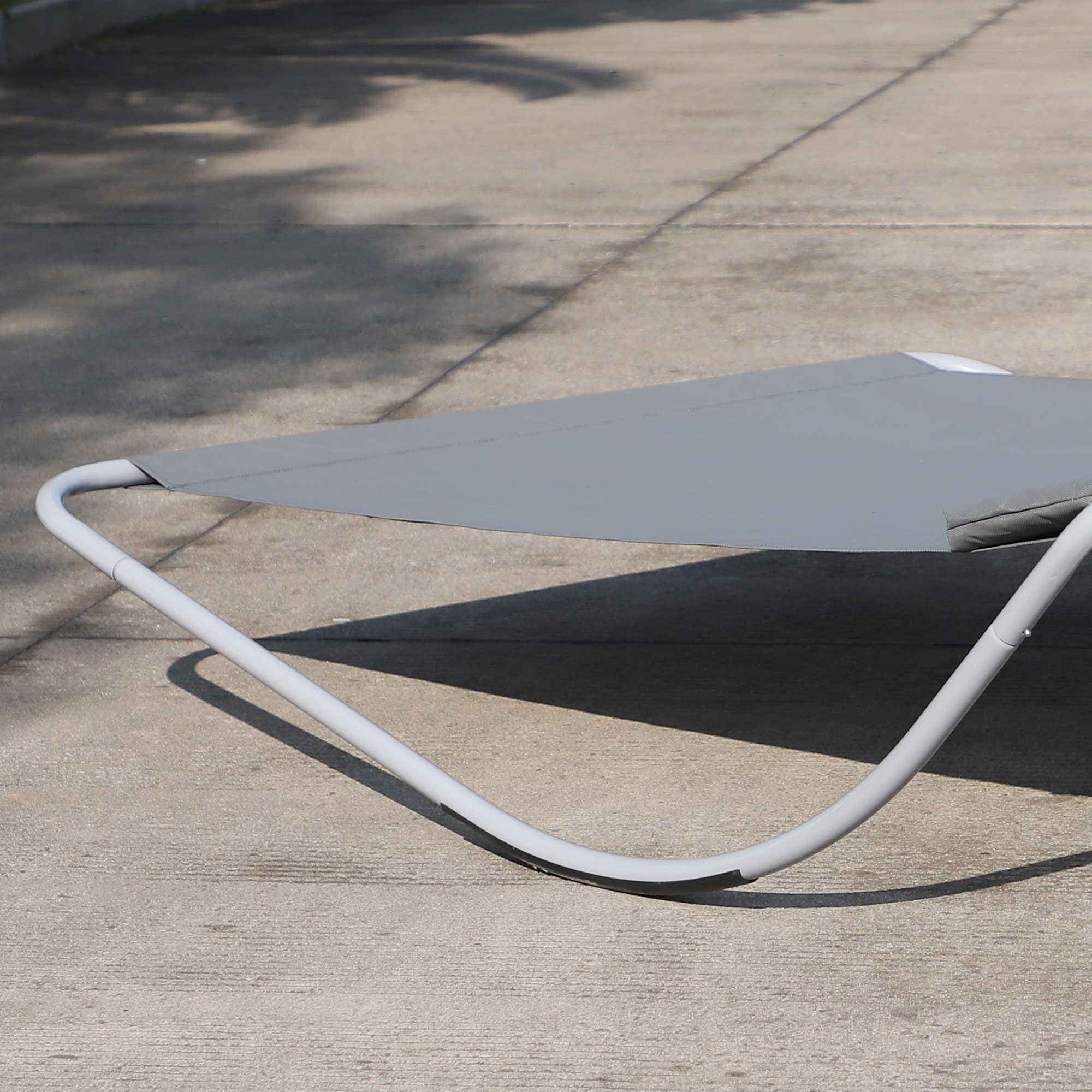 Outsunny Rocking Swing Relaxing Day Bed Outdoor Double Sun Lounger Hammock - Grey - North Peak Garden Furniture
