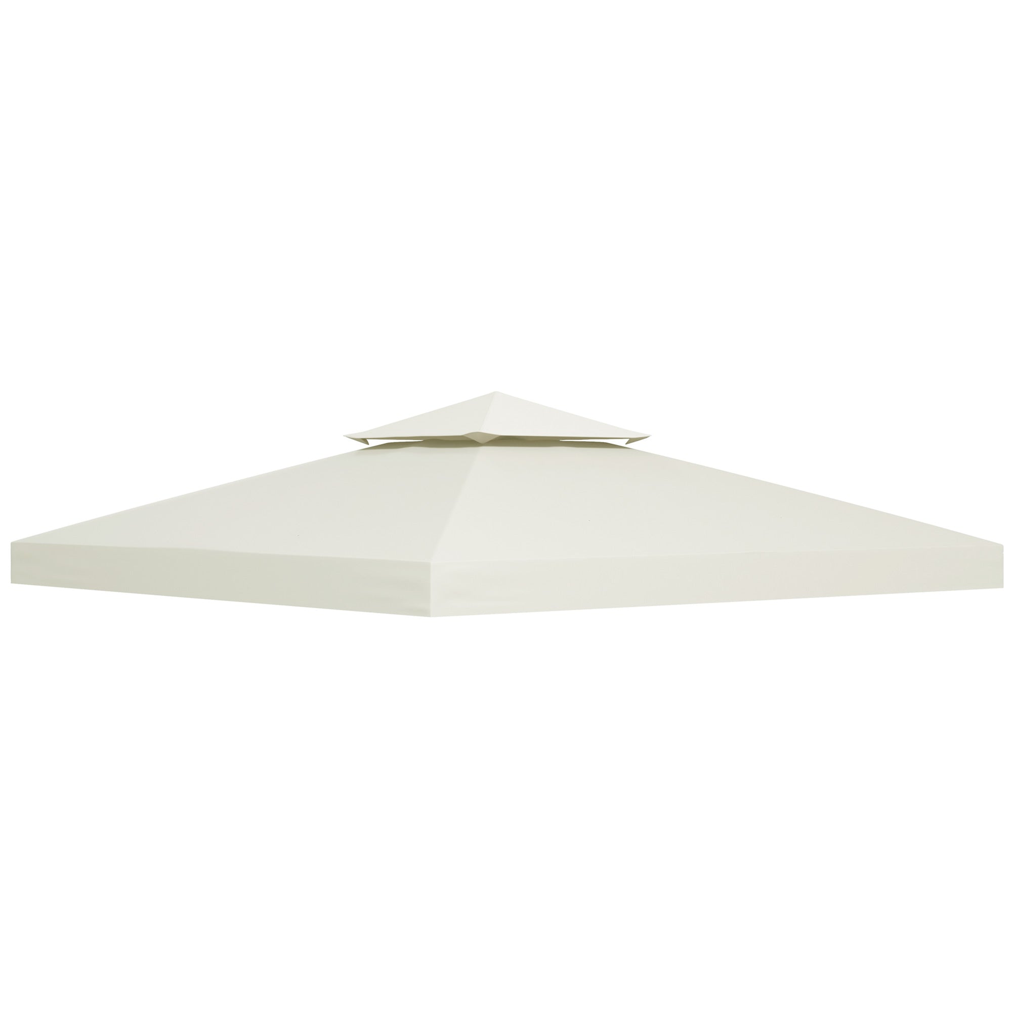 Outsunny Gazebo Replacement Canopy 3x3 m-Cream White - North Peak Garden Furniture