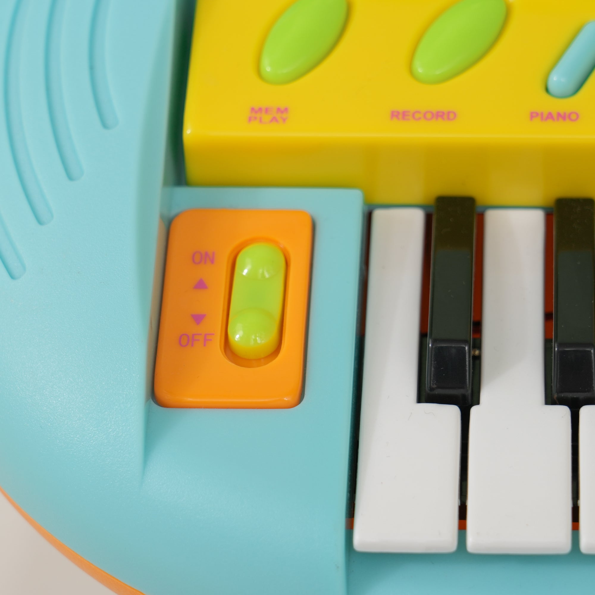 AIYAPLAY 37 Keys Kids Piano w/ Microphone, Stool, LED Lights, Record & Replay Function, Blue - North Peak Garden Furniture