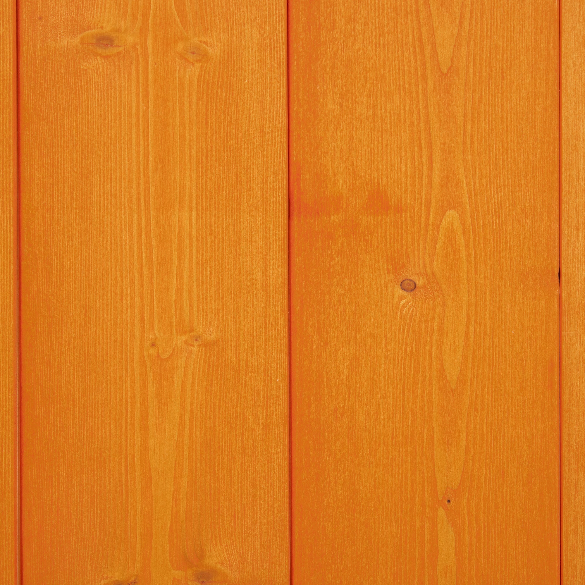Outsunny Wooden Outdoor Storage Shed, Compact Utility Outdoor Tool Shed with Lockable Double Doors and Shelves, Orange - North Peak Garden Furniture