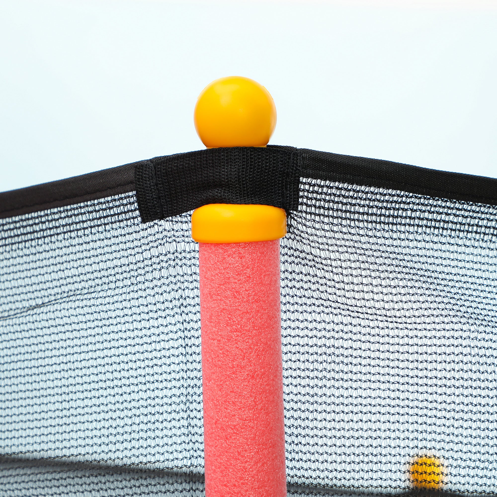 HOMCOM Kids Trampoline Mini Bouncer with Enclosure Safety Net For Ages 3-10 Years - Red - North Peak Garden Furniture