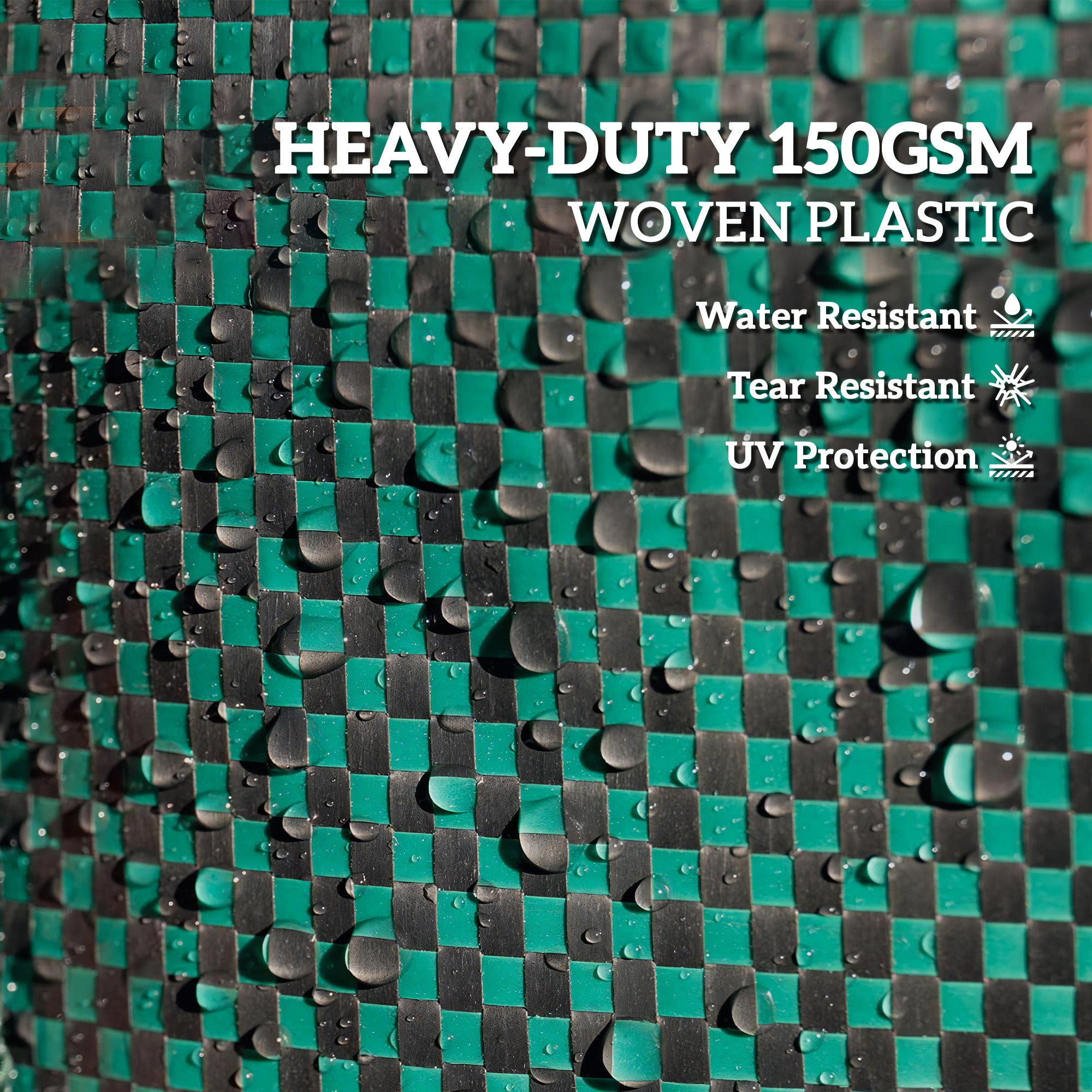 Outsunny Garden Waste Bags, 272L x 3 Heavy Duty Garden Bags, Foldable and Reusable Waste Sacks with Handles for Loading Leaf, Trash, Debris, Green - North Peak Garden Furniture