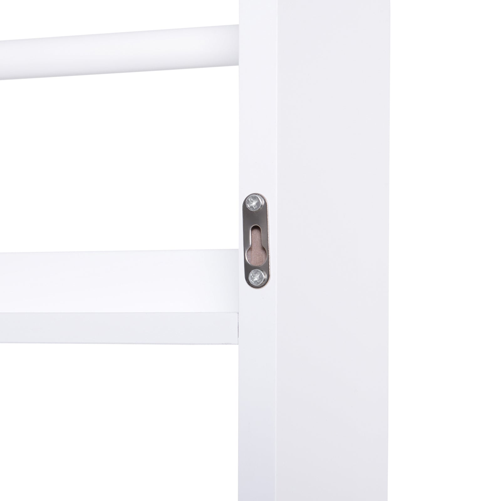 HOMCOM Wood Wall/Standing Magazine Holders Book Rack Shelf 4 Tiers Space Saving Design Water Resist Home Office Decoration - North Peak Garden Furniture