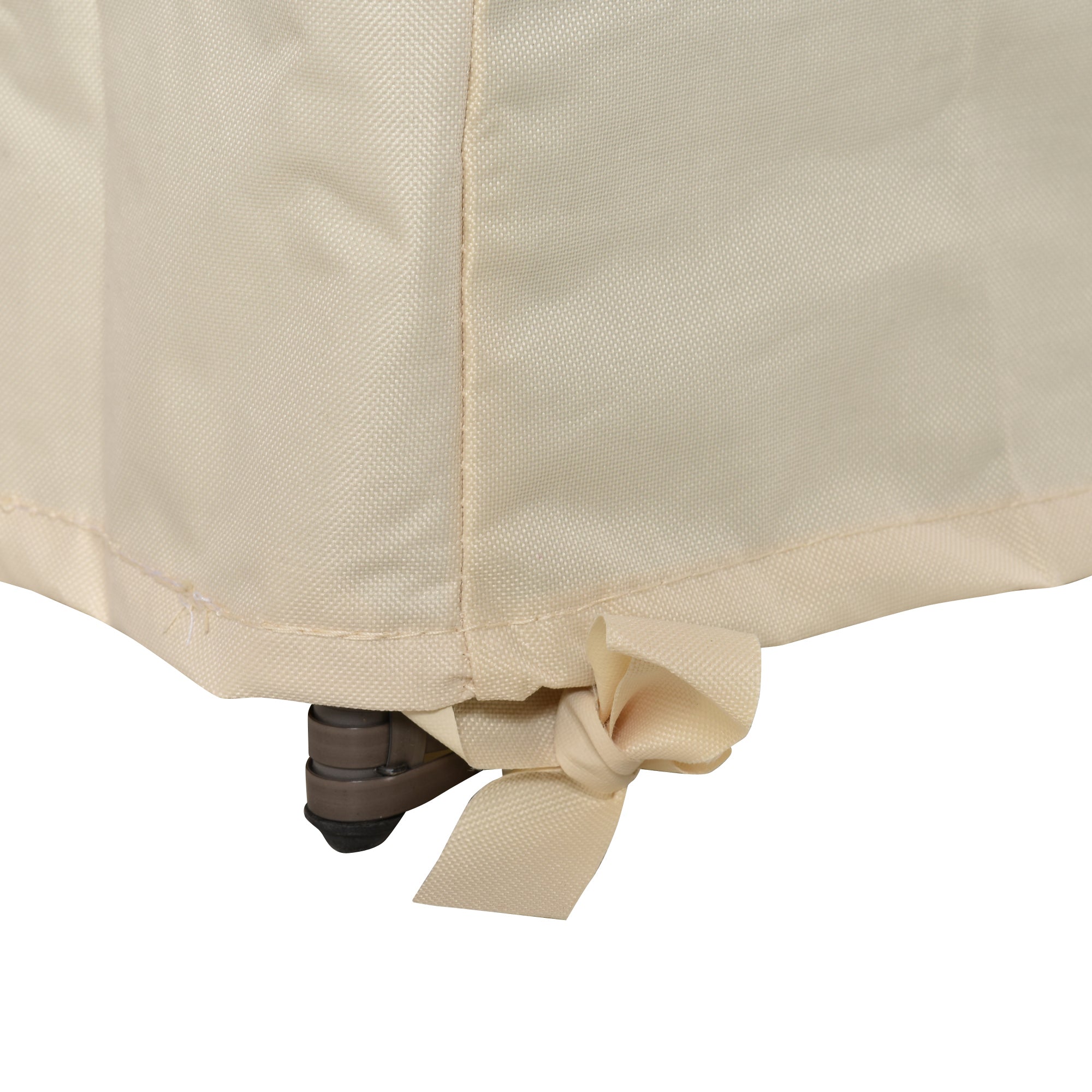 Outsunny 600D Oxford Cloth Furniture Cover 3 Seat Sofa Protector Large Garden Patio Outdoor Waterproof Beige 218x111x63-101cm - North Peak Garden Furniture