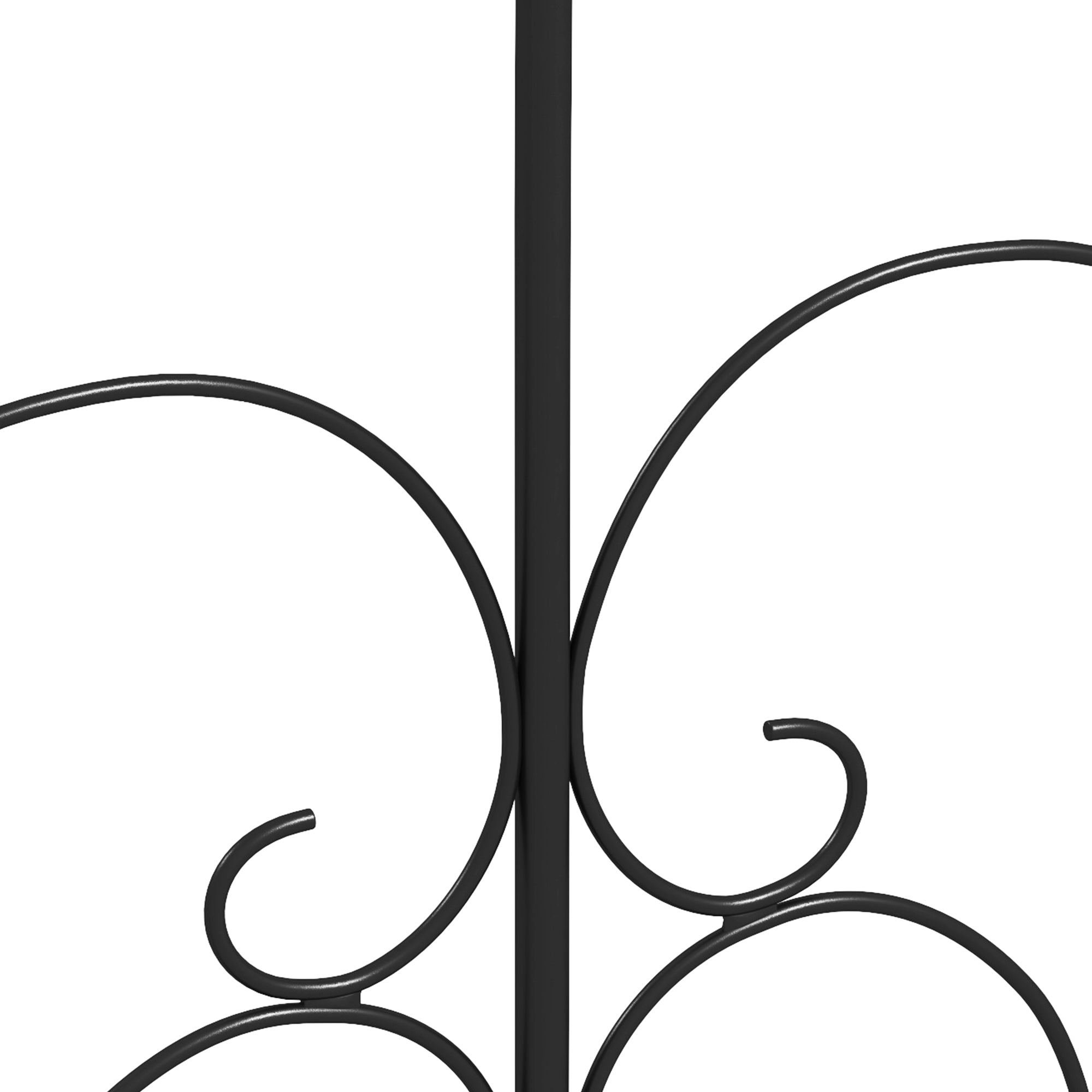 Outsunny Set of Five Decorative Heart Metal Fence Panels - Black - North Peak Garden Furniture