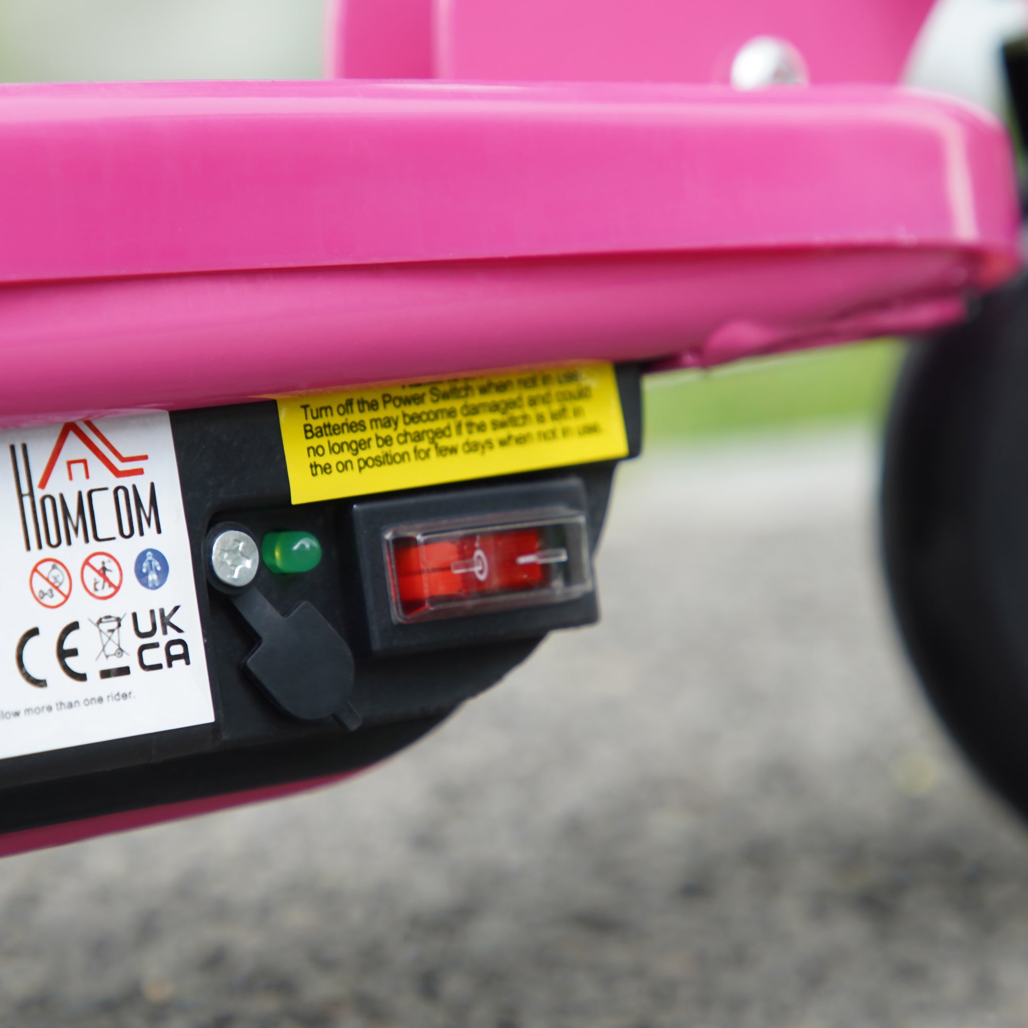HOMCOM Folding Electric Kids Scooter Ride on Age 7-14, Pink - North Peak Garden Furniture