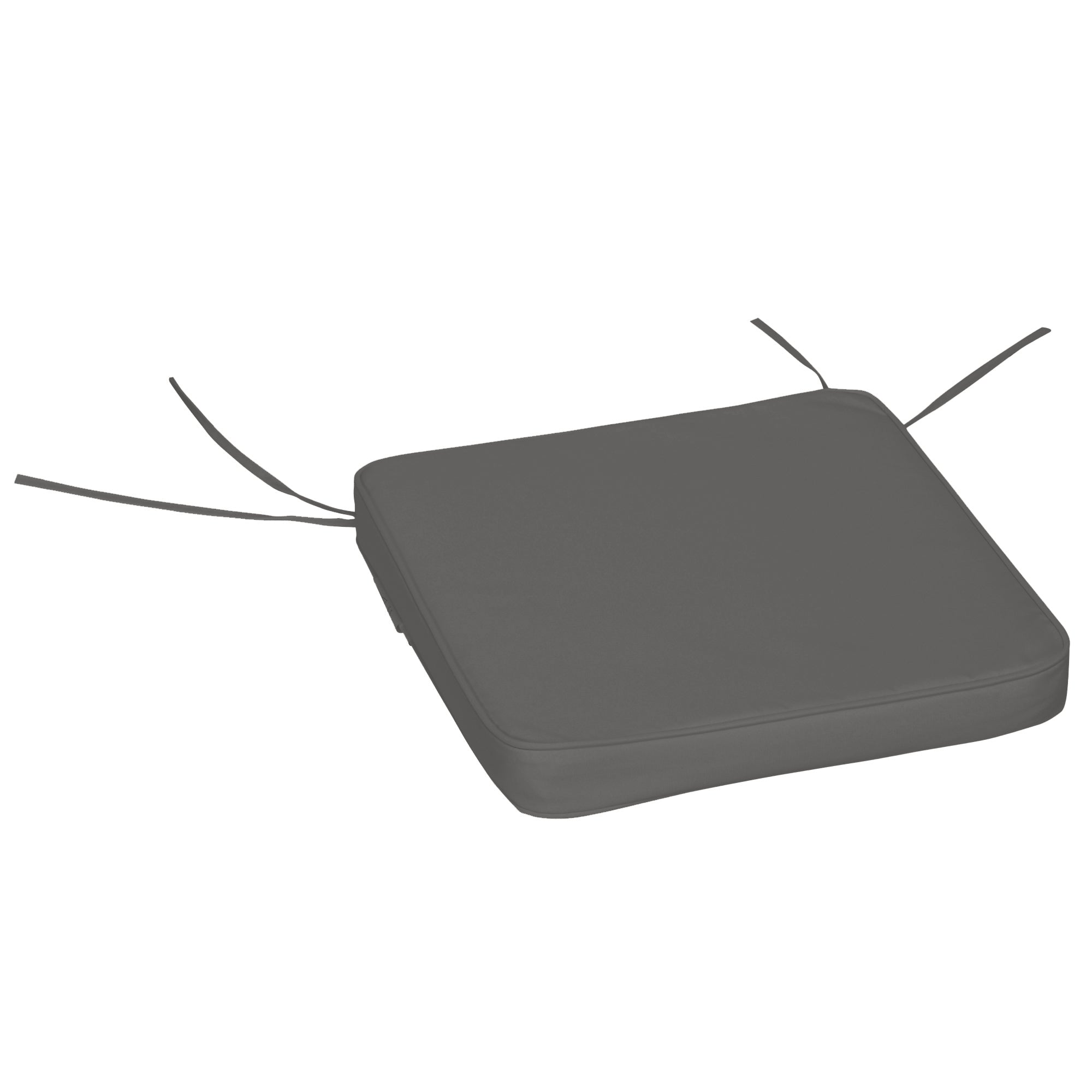 Outsunny Set of 6 Pcs Chair Cushion, 42Lx42Wx5T cm-Grey - North Peak Garden Furniture