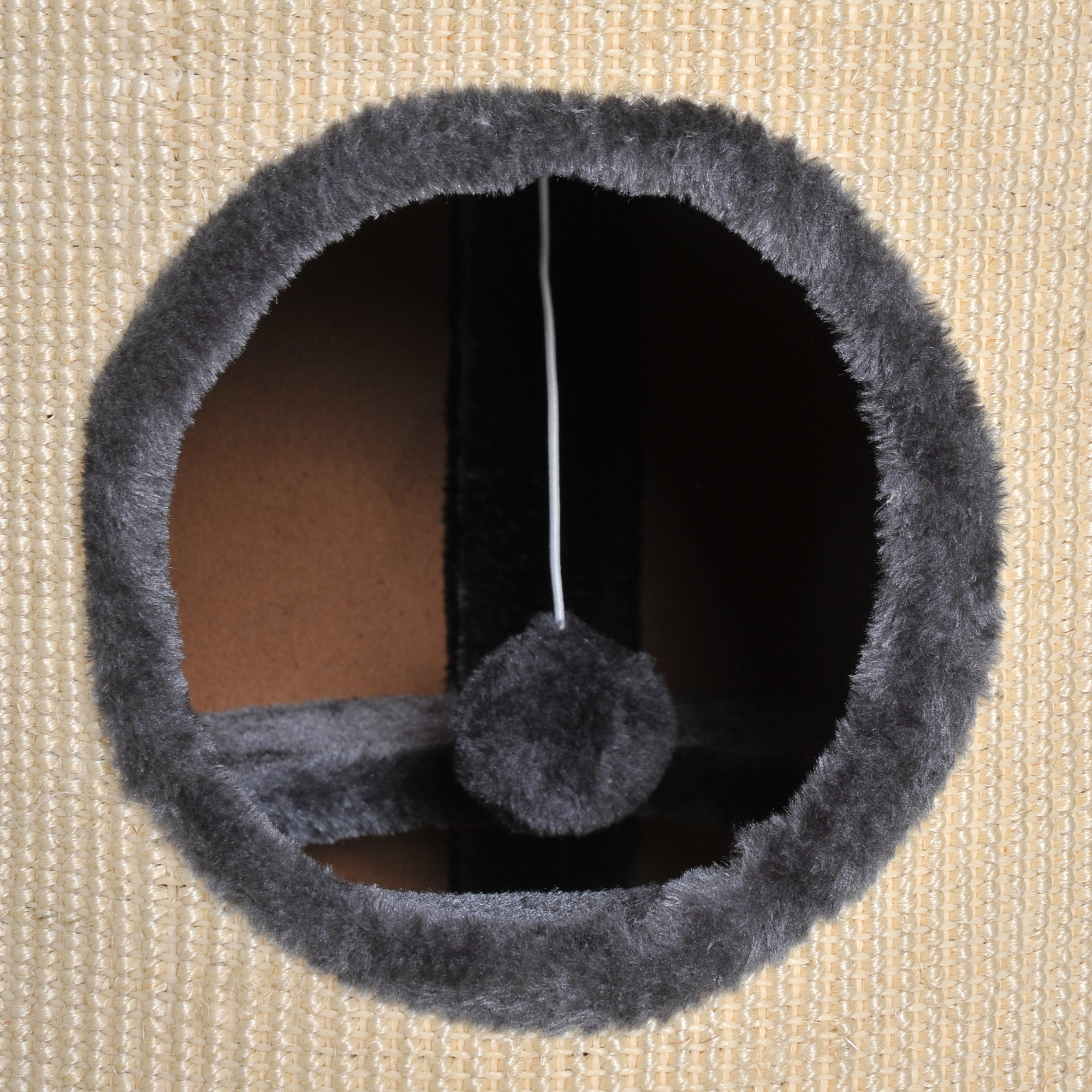PawHut 70cm Height Cat Post Tree Scratching Barrel Sisal Activity Center Condo Kitten Bed Scratcher Climbing Climber Play House for Indoor Cats - North Peak Garden Furniture