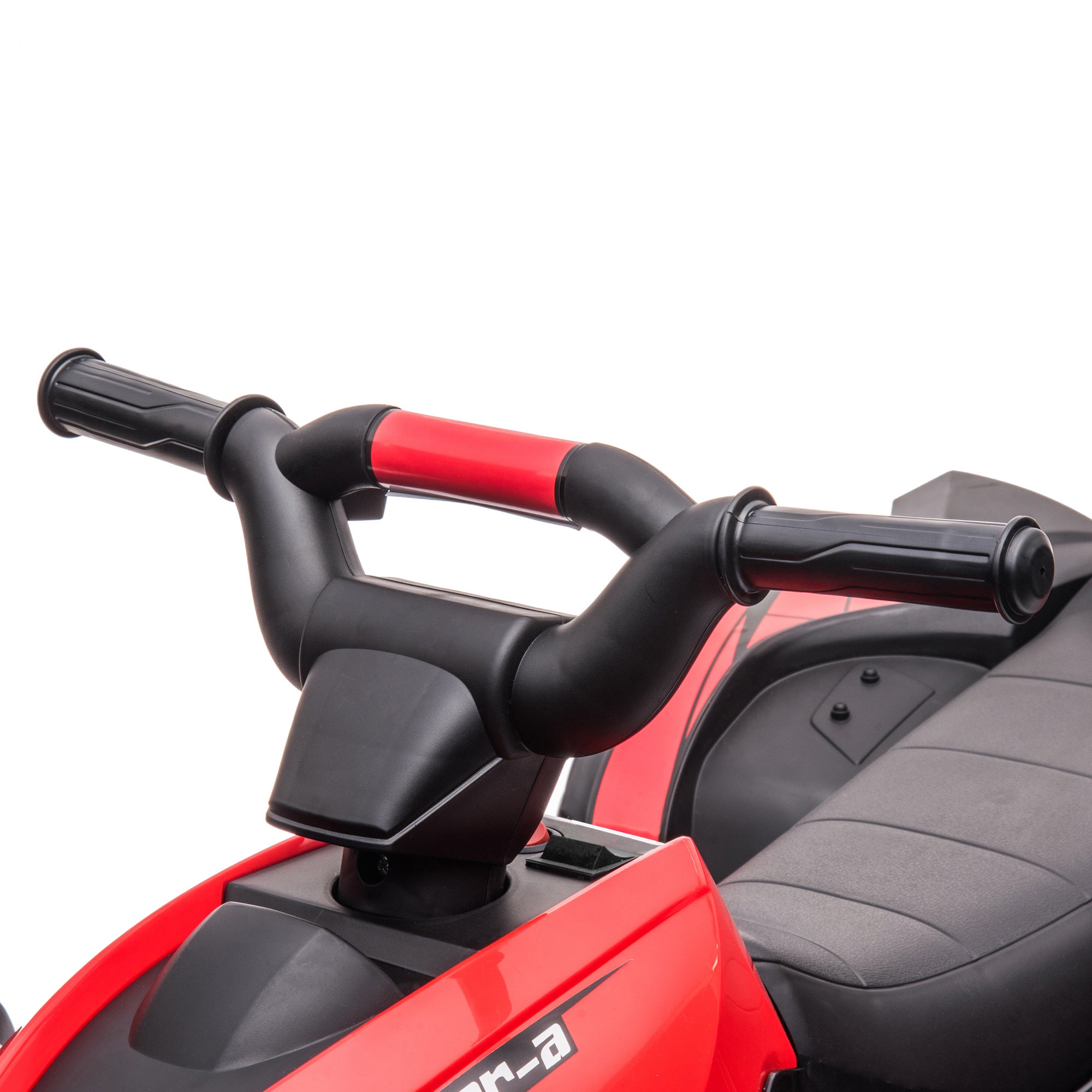 HOMCOM 12V Ride-On Quad Bike w/ Music, Horn, for Ages 3-5 Years - Red - North Peak Garden Furniture