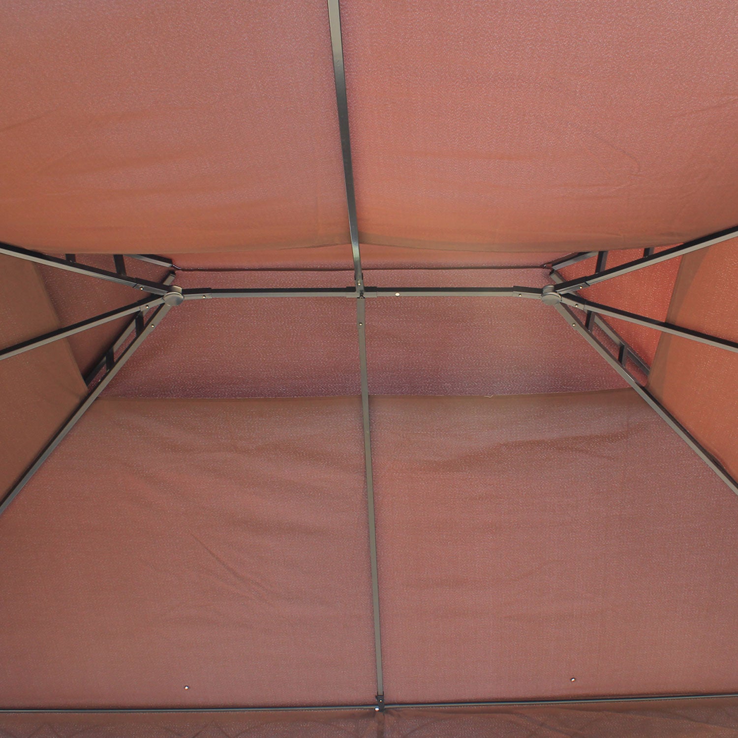 Outsunny 3 x 4m Garden Gazebo, Double Roof Marquee Canopy Shelter with Sidewalls, Solid Steel Frame for Garden, Lawn, Backyard and Deck - North Peak Garden Furniture