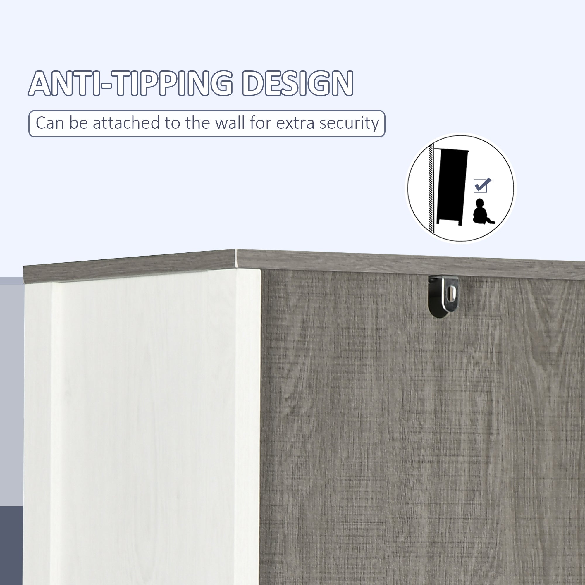 kleankin Tall Bathroom Storage Cabinet, Freestanding Tower Cabinet with 3 Open Shelves and Adjustable Shelf, Antique White - North Peak Garden Furniture