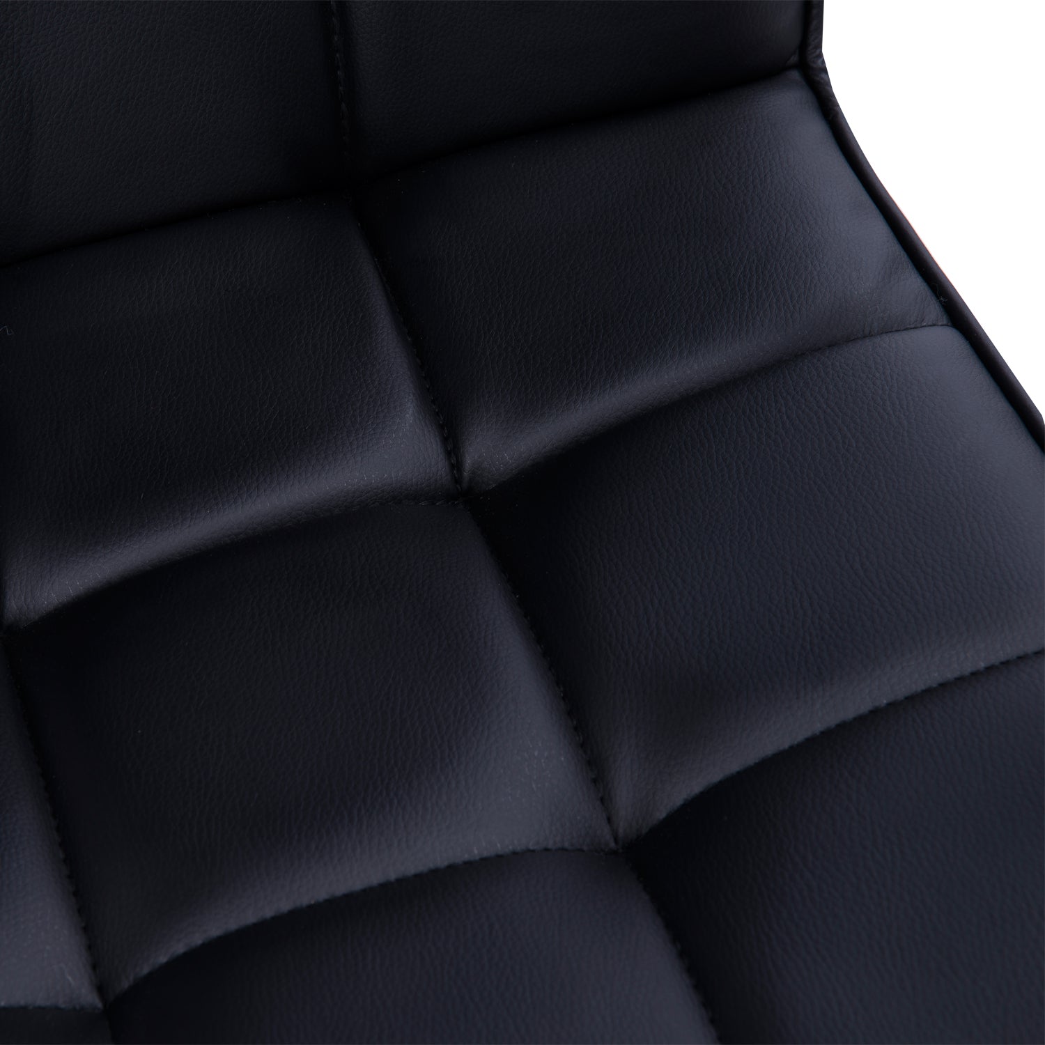 Vinsetto Office Chair, Makeup Vanity Chair, Mid Back Computer Chair, PU Leather Swivel Study Chair with Adjustable Height, Armrest and Rolling Wheels, Black - North Peak Garden Furniture