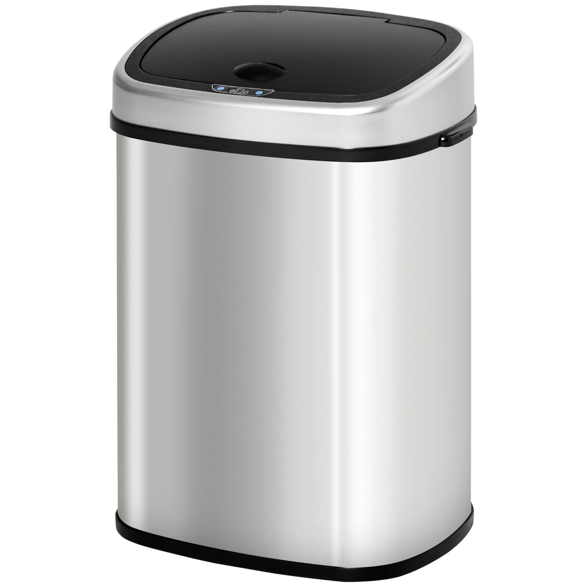 HOMCOM Stainless Steel Kitchen Sensor Dustbin Automatic Touchless Rubbish Garbage Waste Bin 58L Silver - North Peak Garden Furniture