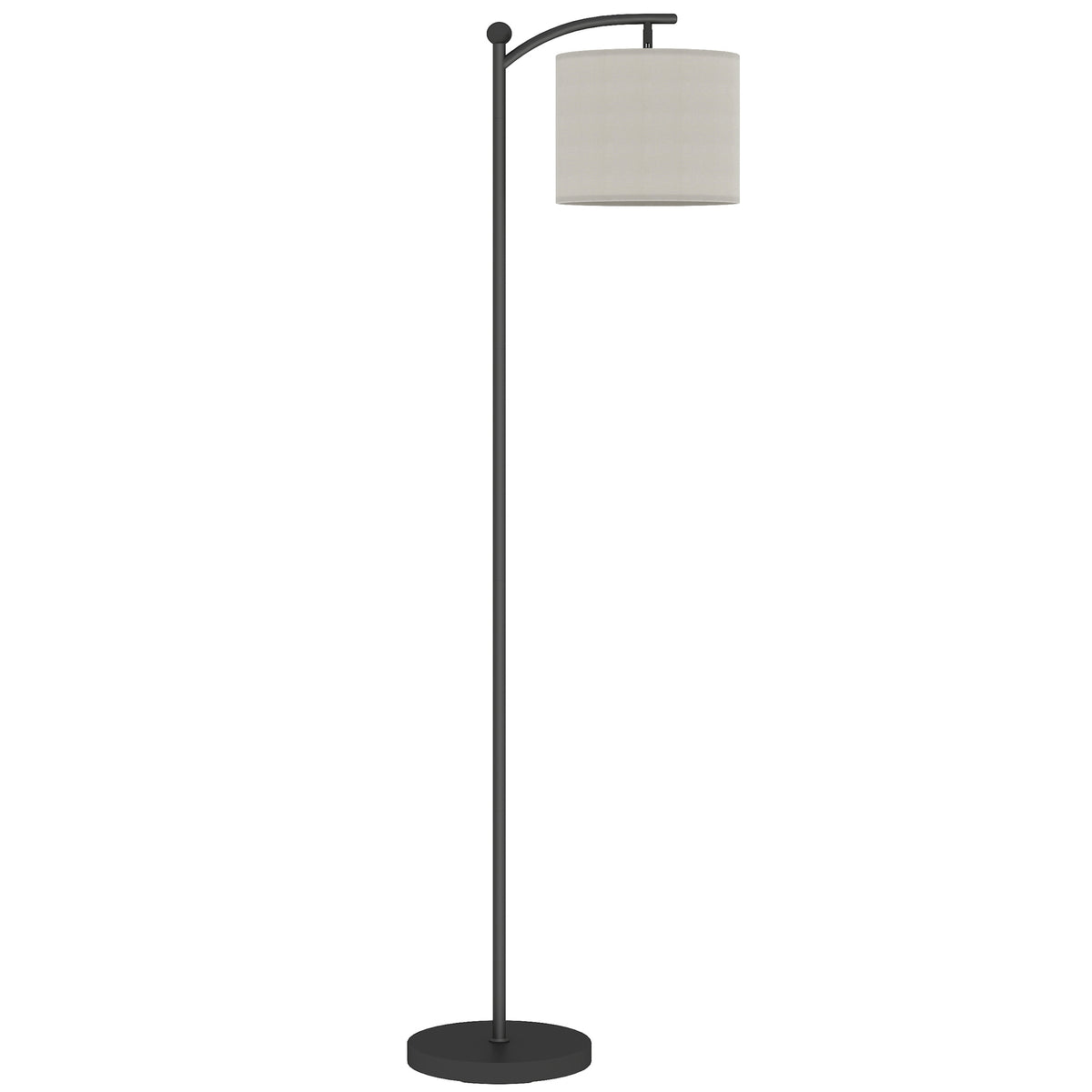 HOMCOM LED Floor Lamp with Remote Control - Black