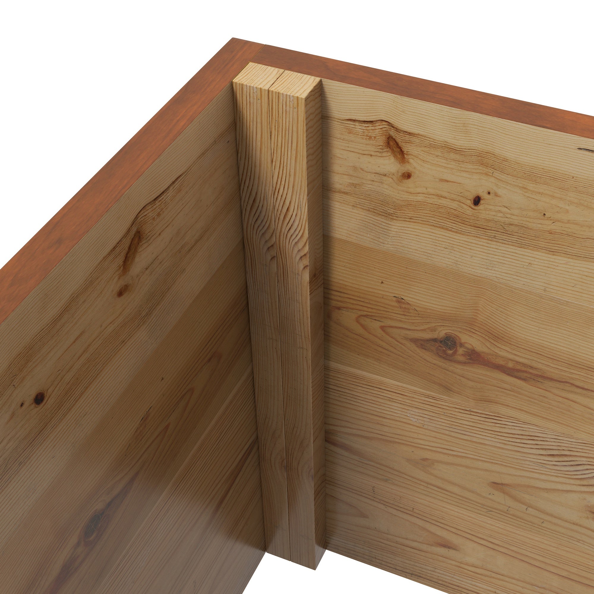 Outsunny Wooden Trellis Planter Box, Raised Garden Bed to Grow Vegetables, Herbs and Flowers, Orange - North Peak Garden Furniture