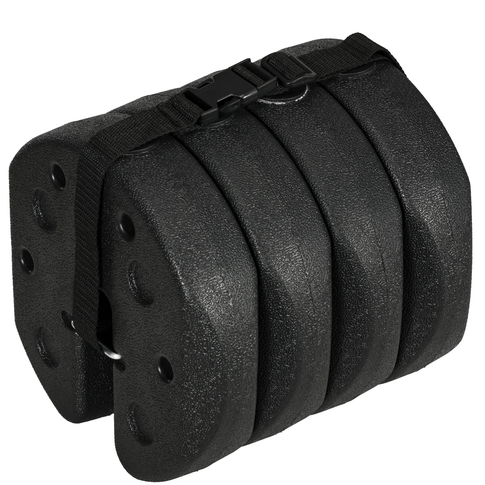 Outsunny 12KG Gazebo Weights Set of 4, Weights for Gazebo Legs with Reinforce Pins and Carry Belt, for Canopies Marquees Tents - North Peak Garden Furniture