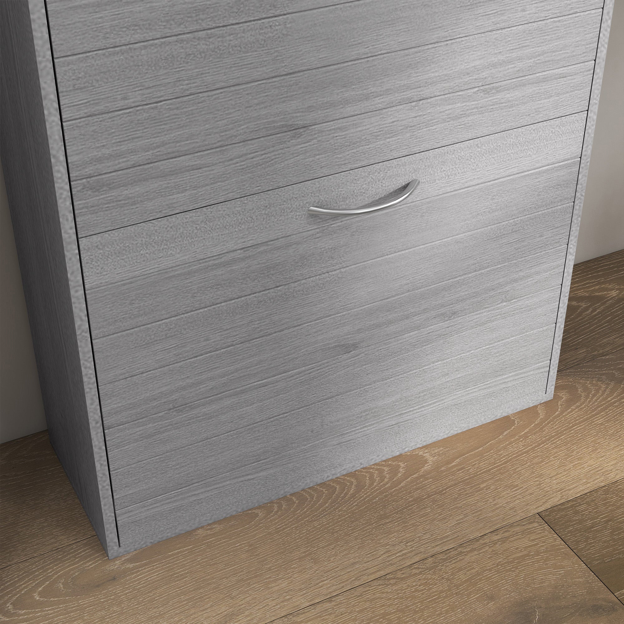 HOMCOM Shoe Storage Cabinet with 3 Flip Drawers, Narrow and Slim, 12 Pair of Shoes Organizer for Hallway, Entryway - North Peak Garden Furniture