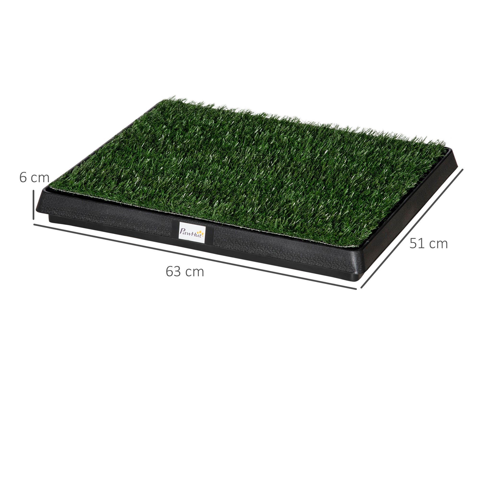 PawHut Indoor Pet Dog Toilet Mat Potty Tray Training Grass Restroom with Tray and Loo Pad - North Peak Garden Furniture