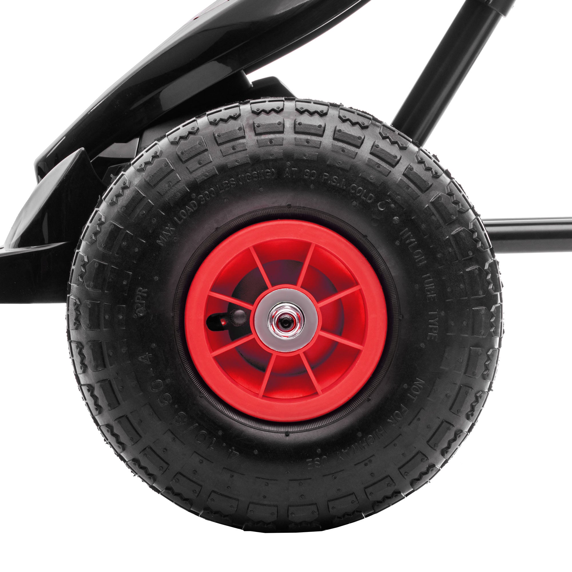 HOMCOM Kids Pedal Go Kart, with Adjustable Seat, Inflatable Tyres - Red - North Peak Garden Furniture