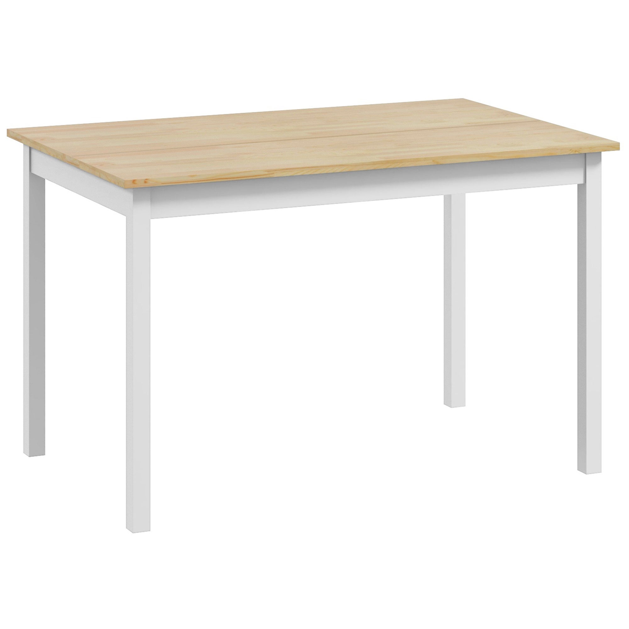 HOMCOM Four-Seater Farmhouse-Style Wooden Table - North Peak Garden Furniture