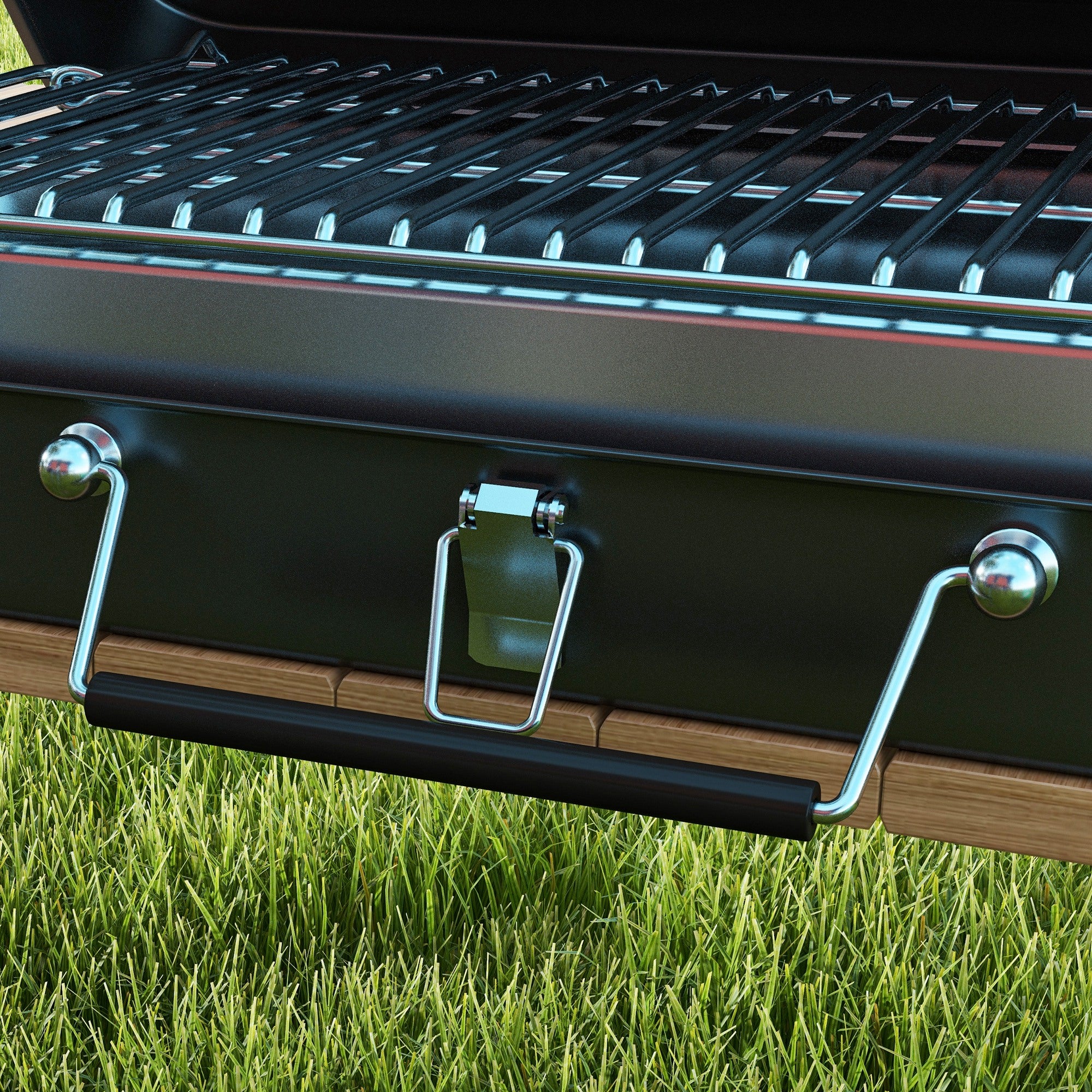 Outsunny Metal Suitable-Style Portable BBQ Grill - Black - North Peak Garden Furniture