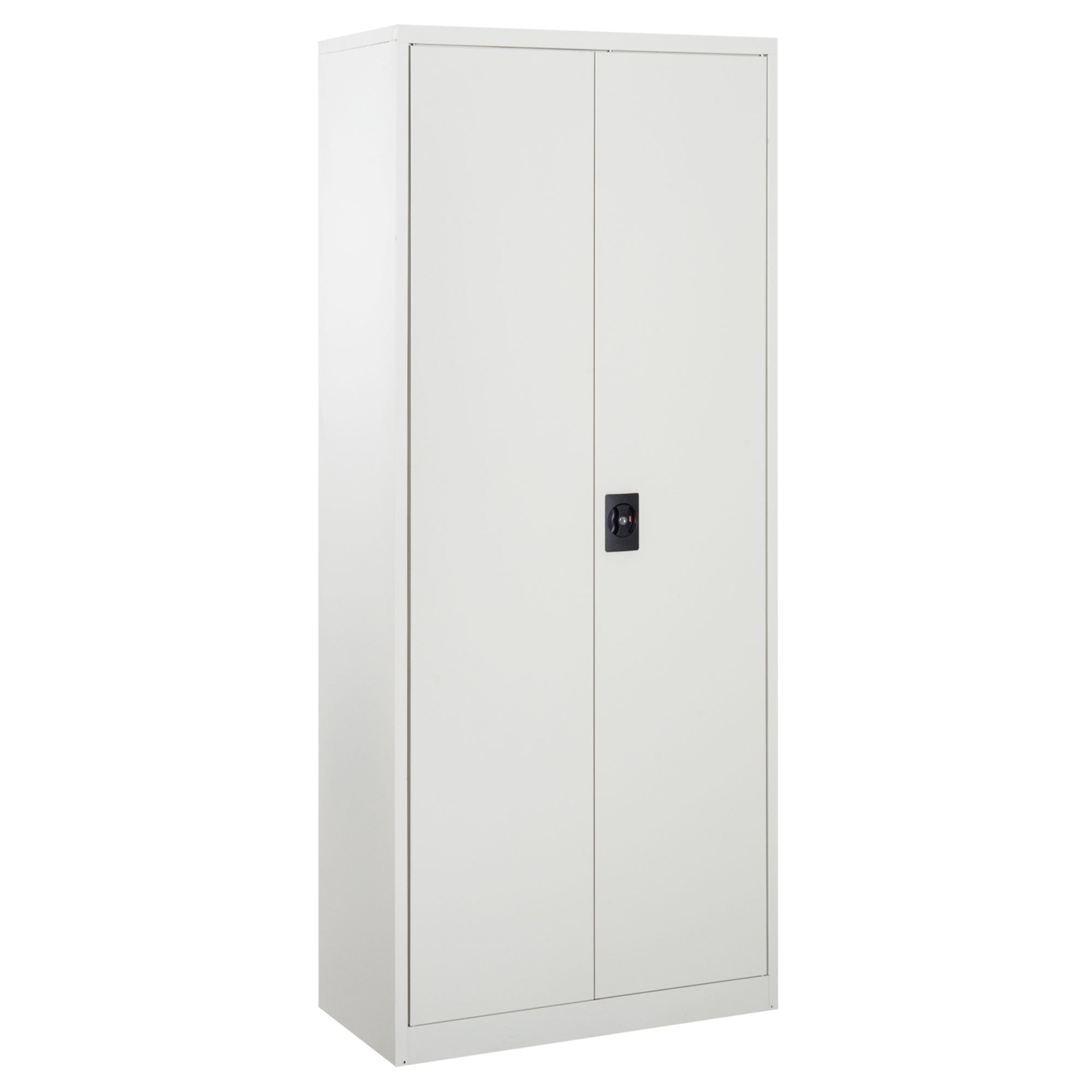 Vinsetto Cool Rolled Steel Tall Office Lockable Filing Cabinet 2 Doors 4 Internal Adjustable Shelves Bookcase Cabinet Storage Unit 80 L x 40 W x 184 cm - North Peak Garden Furniture