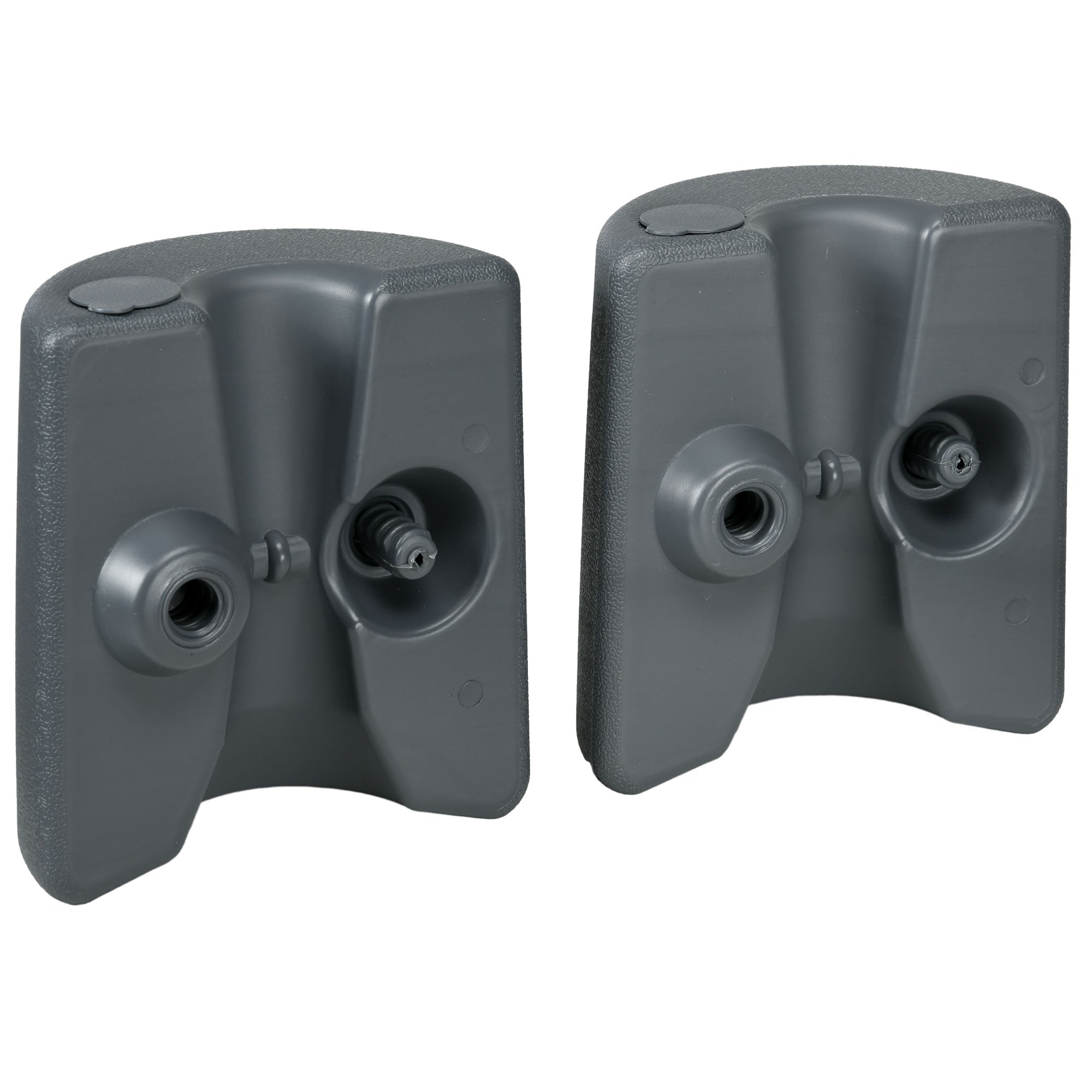 Outsunny HDPE Tent Weights Set of 4, Canopy Weights, Fill with Water or Sand, 48KG