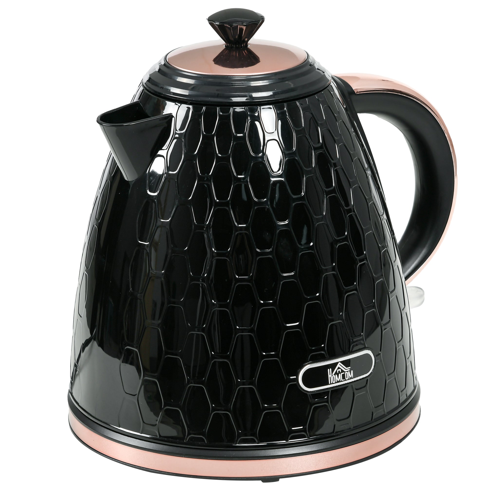 HOMCOM 3kW Rapid Boil Honeycomb Kettle - Black