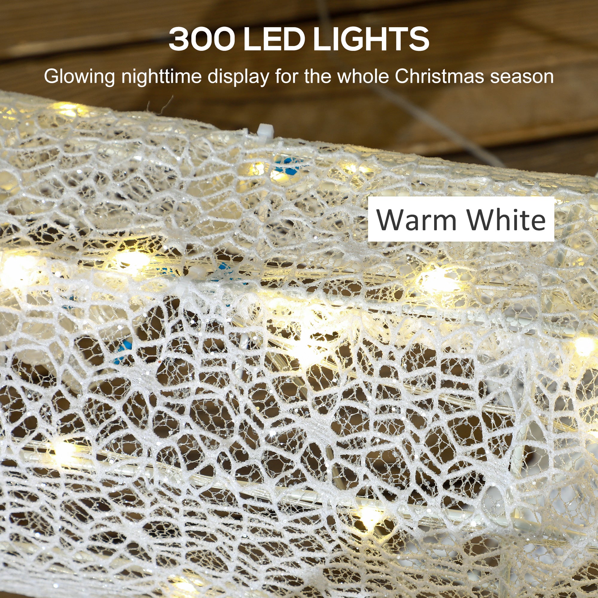 Outsunny Three-Piece LED Light Reindeer Christmas Decoration - North Peak Garden Furniture