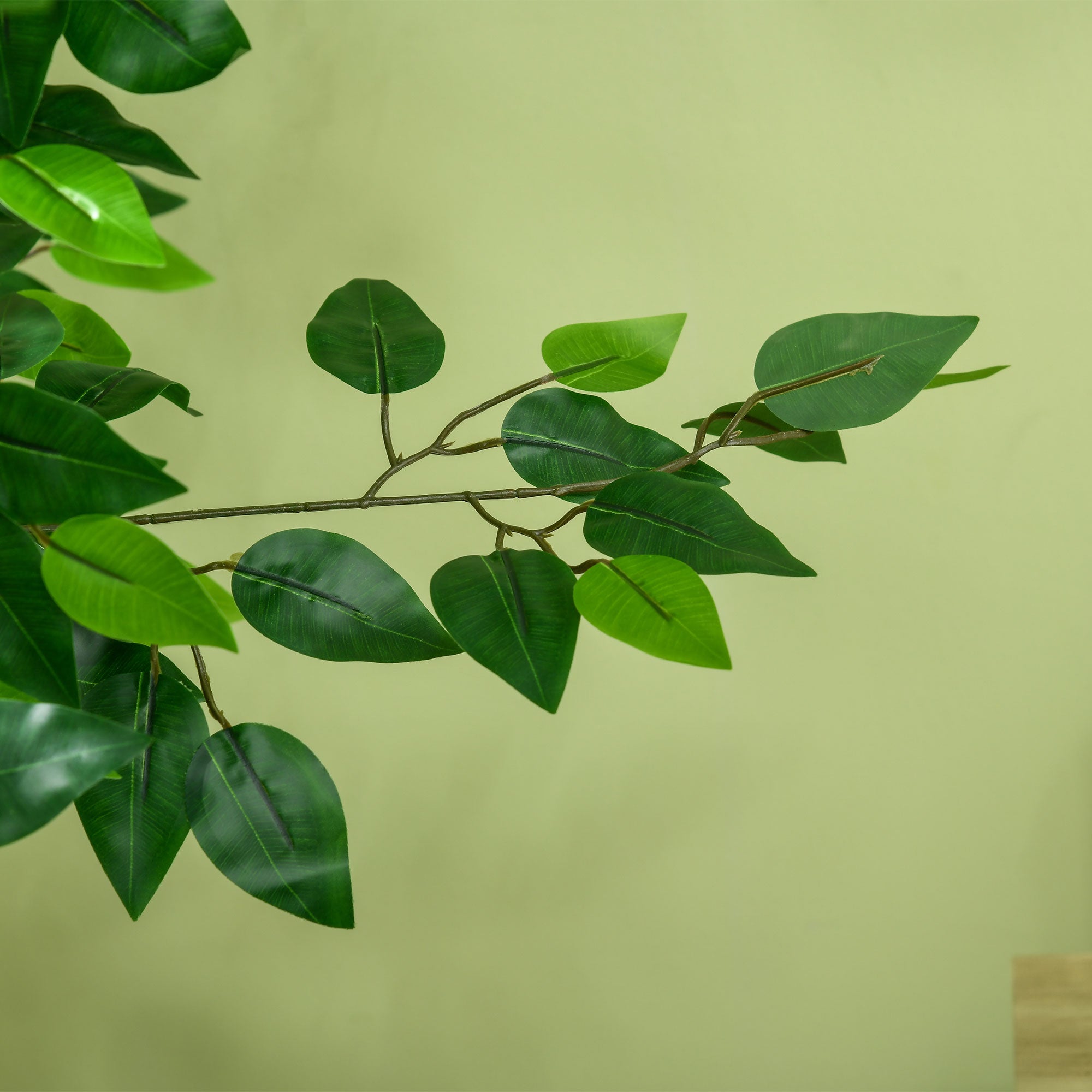 HOMCOM 150cm Artificial Tree, Indoor Outdoor Fake Ficus with Pot for Home Office Living Room Decor