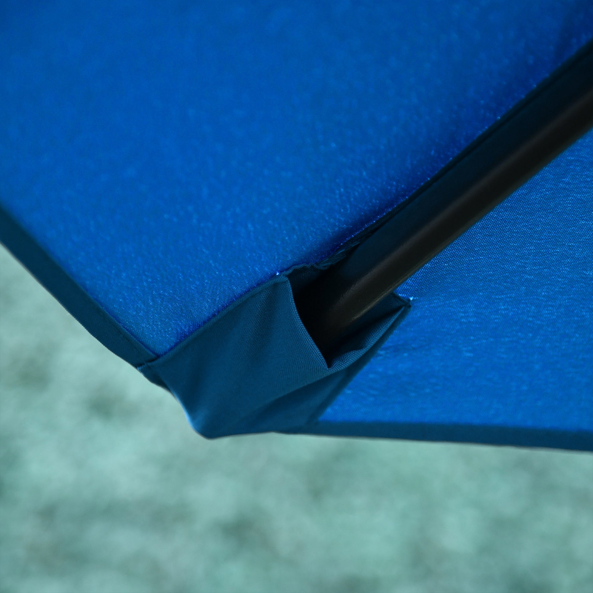 Outsunny 3(m) Offset Cantilever Parasol, with Cross Base - Blue - North Peak Garden Furniture