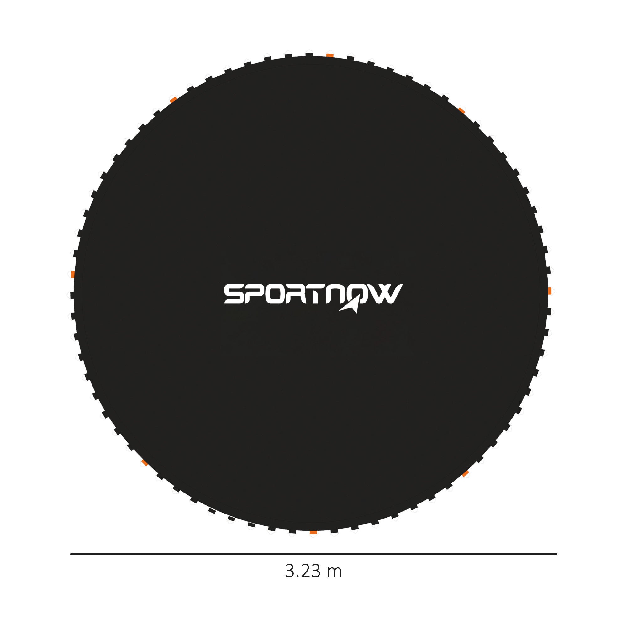 SPORTNOW Replacement Trampoline Mat with Spring Pull Tool, 72 V-Hooks, for 12ft Trampoline using 14cm Springs - North Peak Garden Furniture