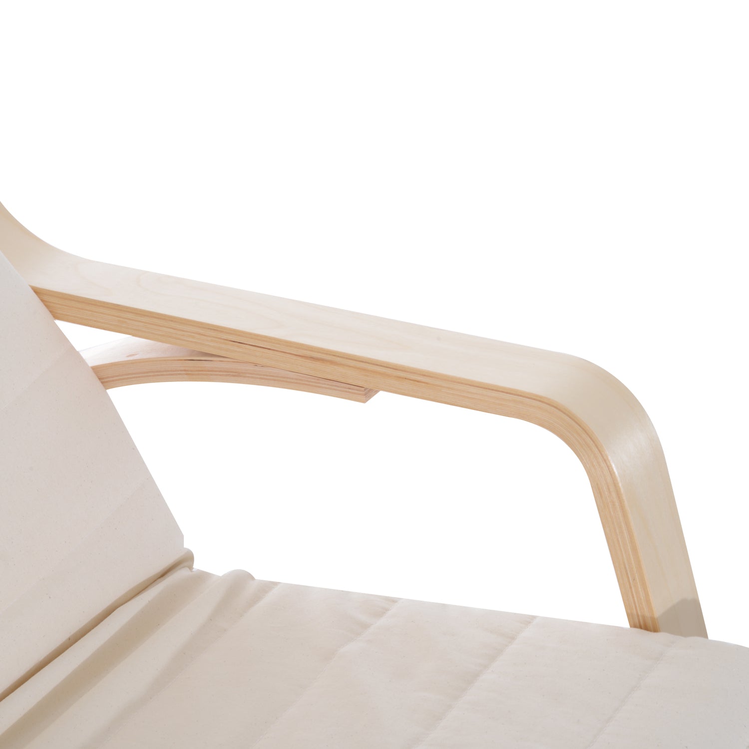 HOMCOM Rocking Lounge Chair Recliner Relaxation Lounging Relaxing Seat with Adjustable Footrest, Side Pocket and Pillow, Cream White - North Peak Garden Furniture