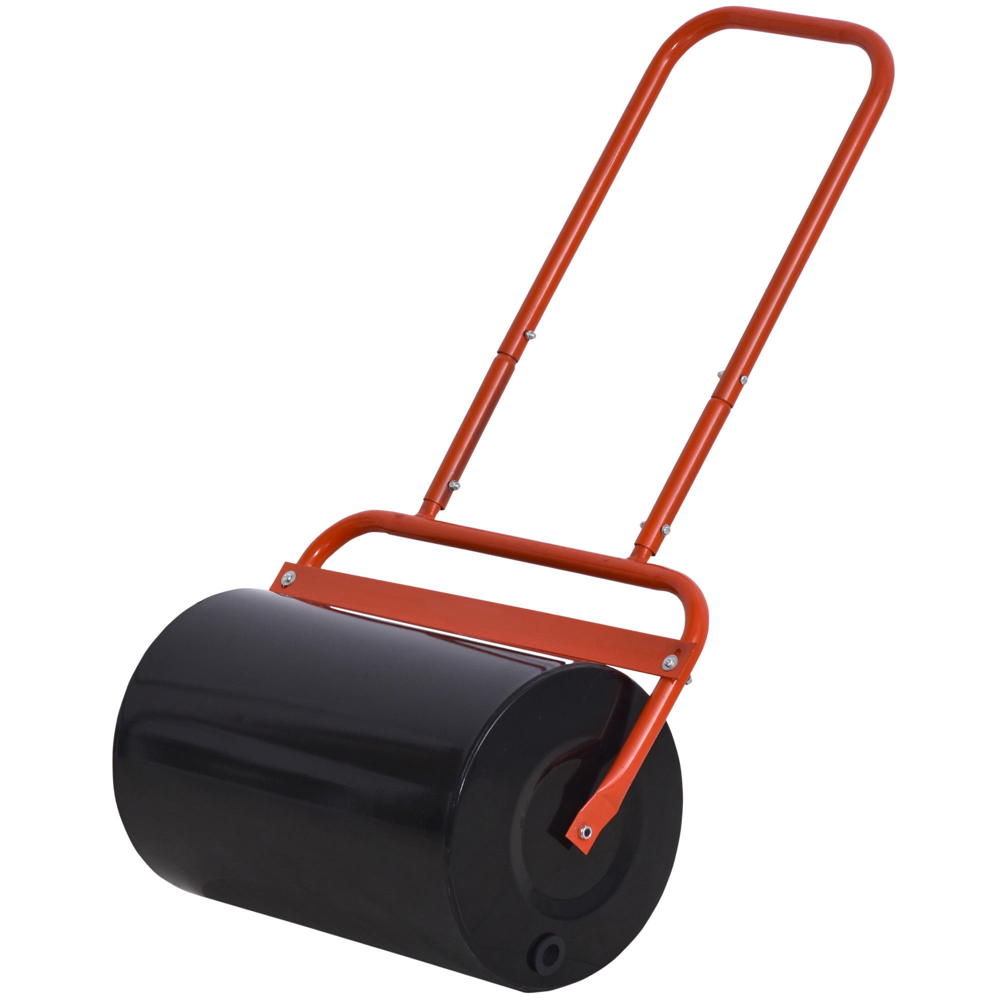 Outsunny 38L Fillable Cylinder Steel Lawn Roller - Red