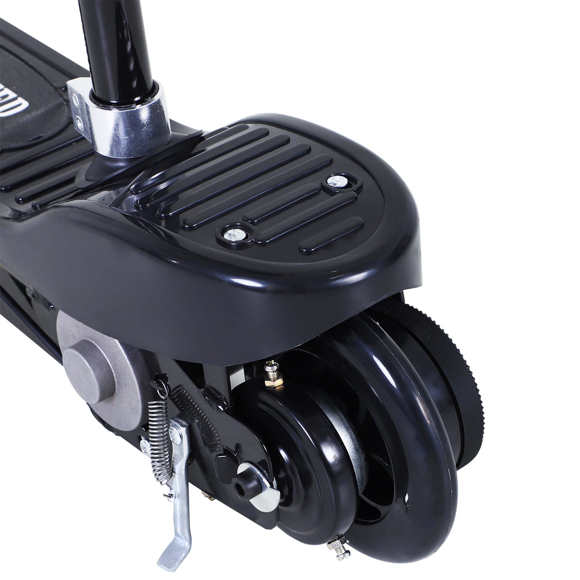 HOMCOM Outdoor Ride On Powered Scooter Sporting Toy 120W Motor Bike 2 x 12V Battery - Black - North Peak Garden Furniture